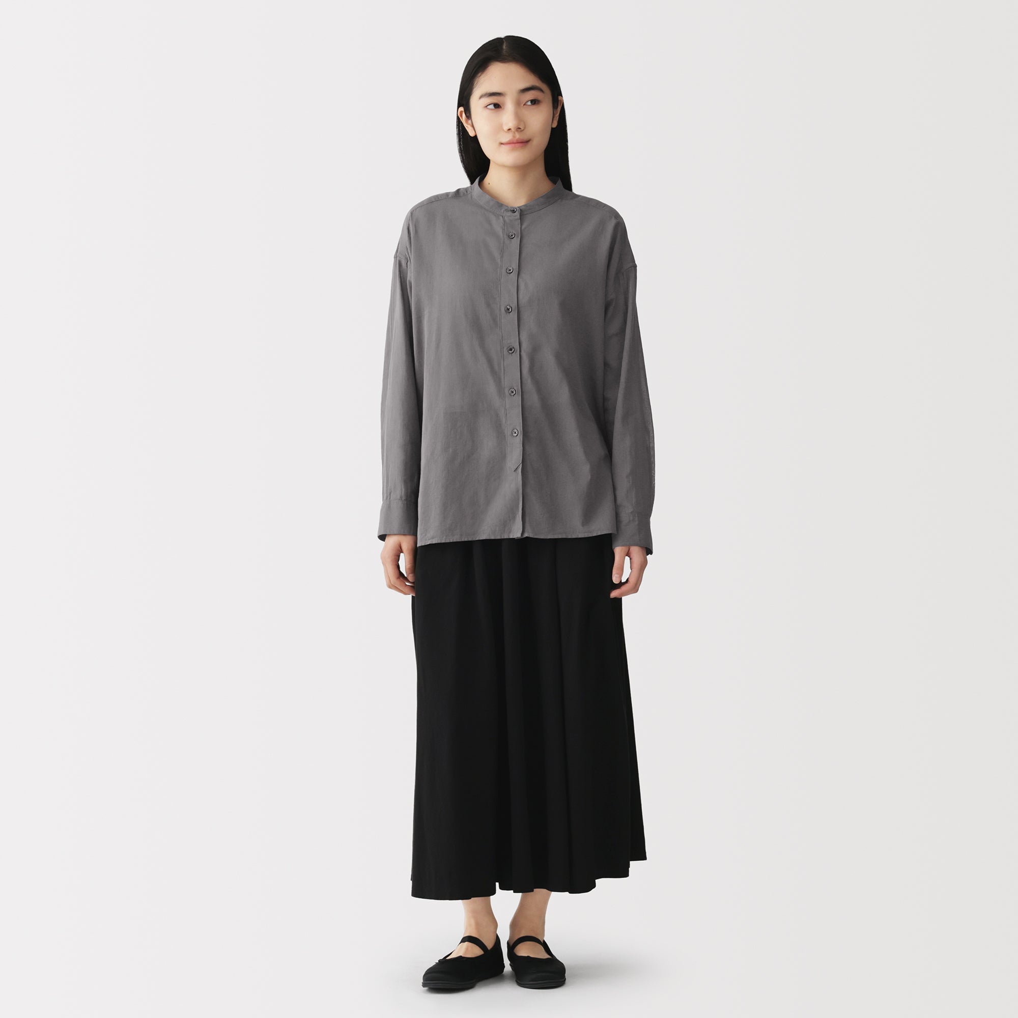 High-Twist Cotton Sheer Shirt