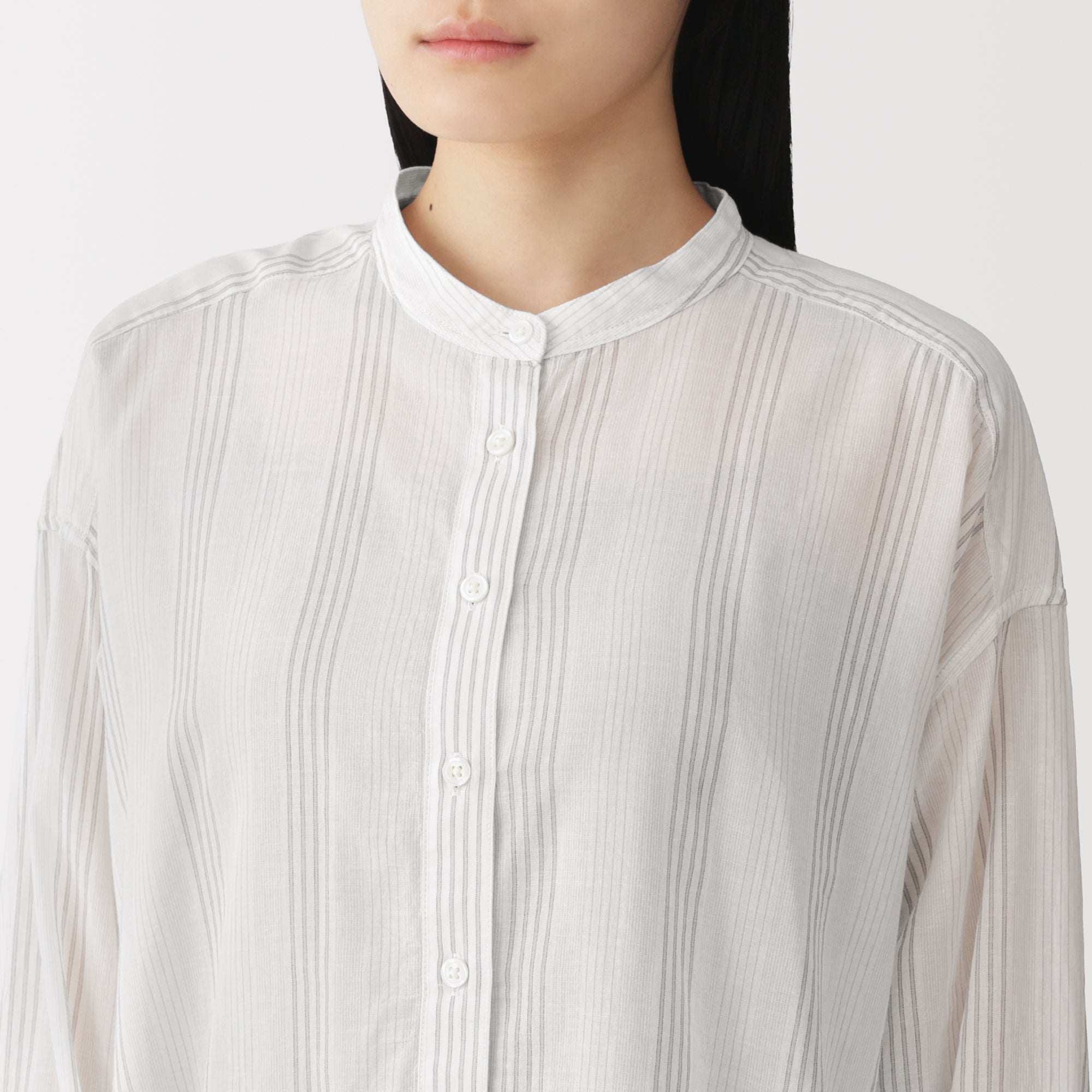 High-Twist Cotton Sheer Shirt