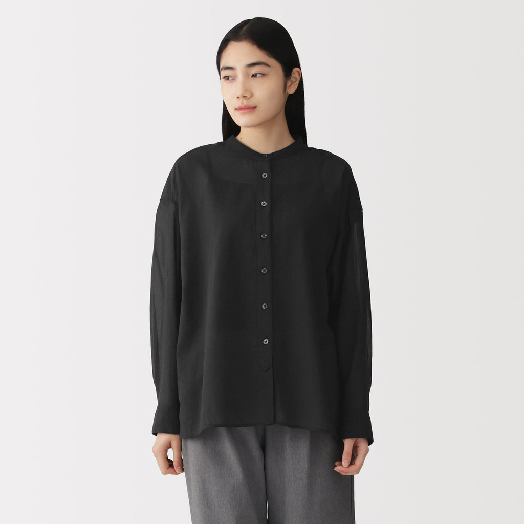 High-Twist Cotton Sheer Shirt