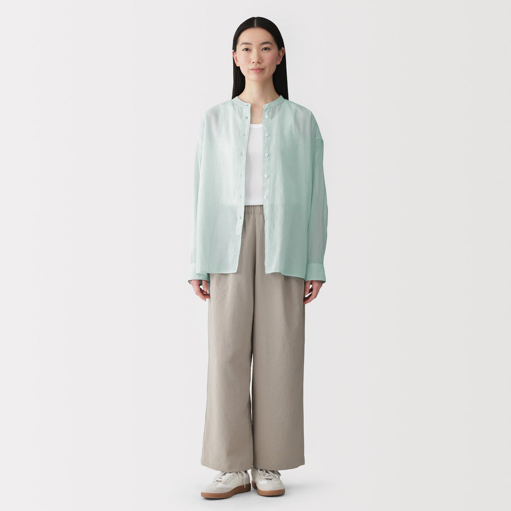 High-Twist Cotton Sheer Shirt