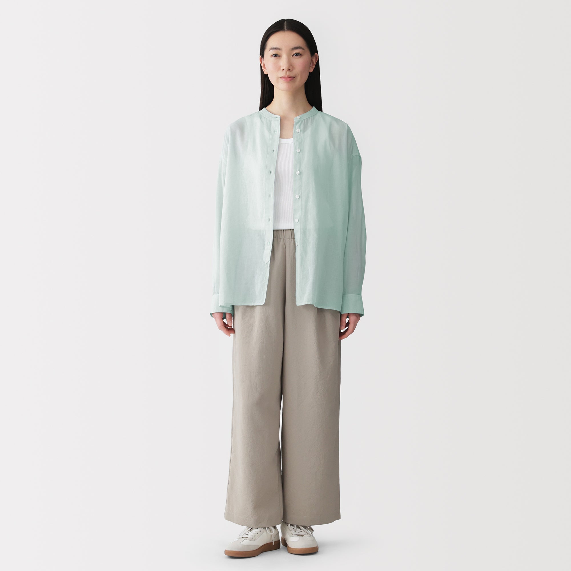 High-Twist Cotton Sheer Shirt