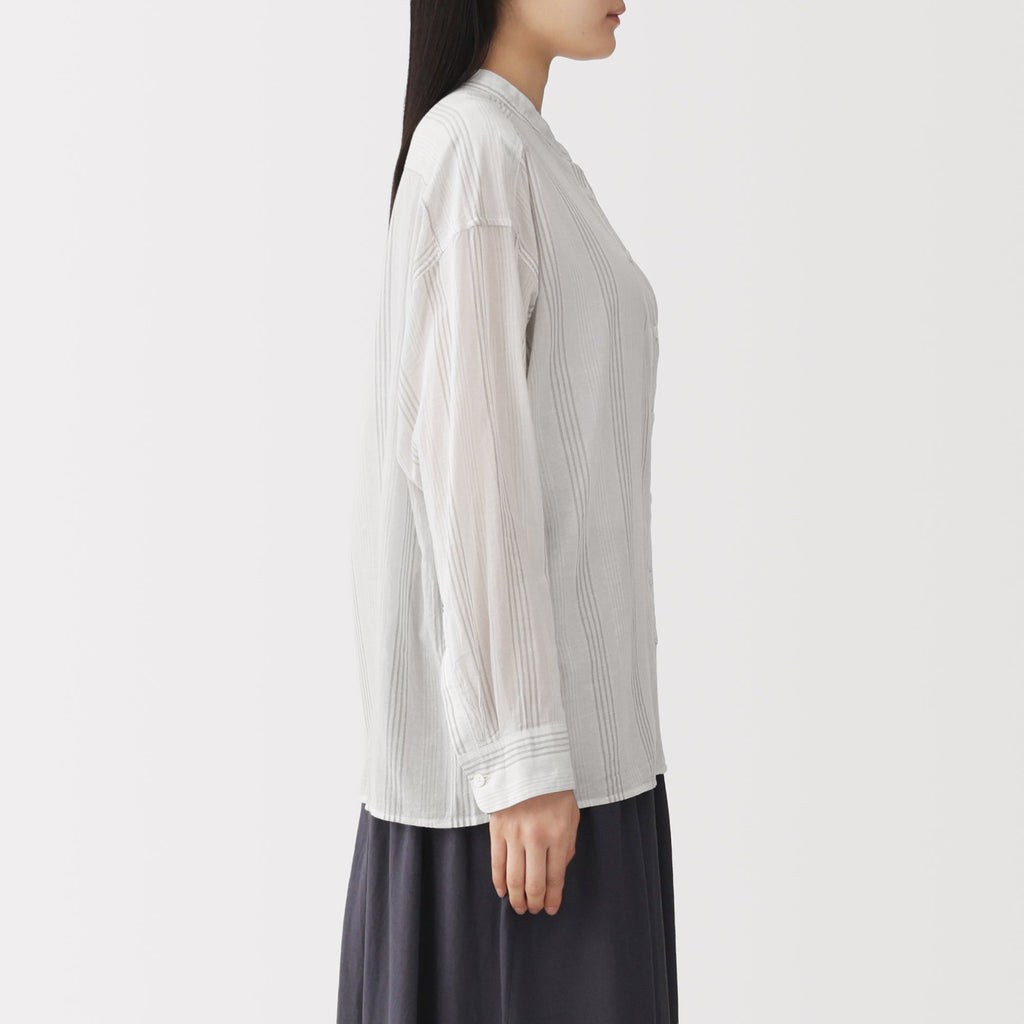 High-Twist Cotton Sheer Shirt