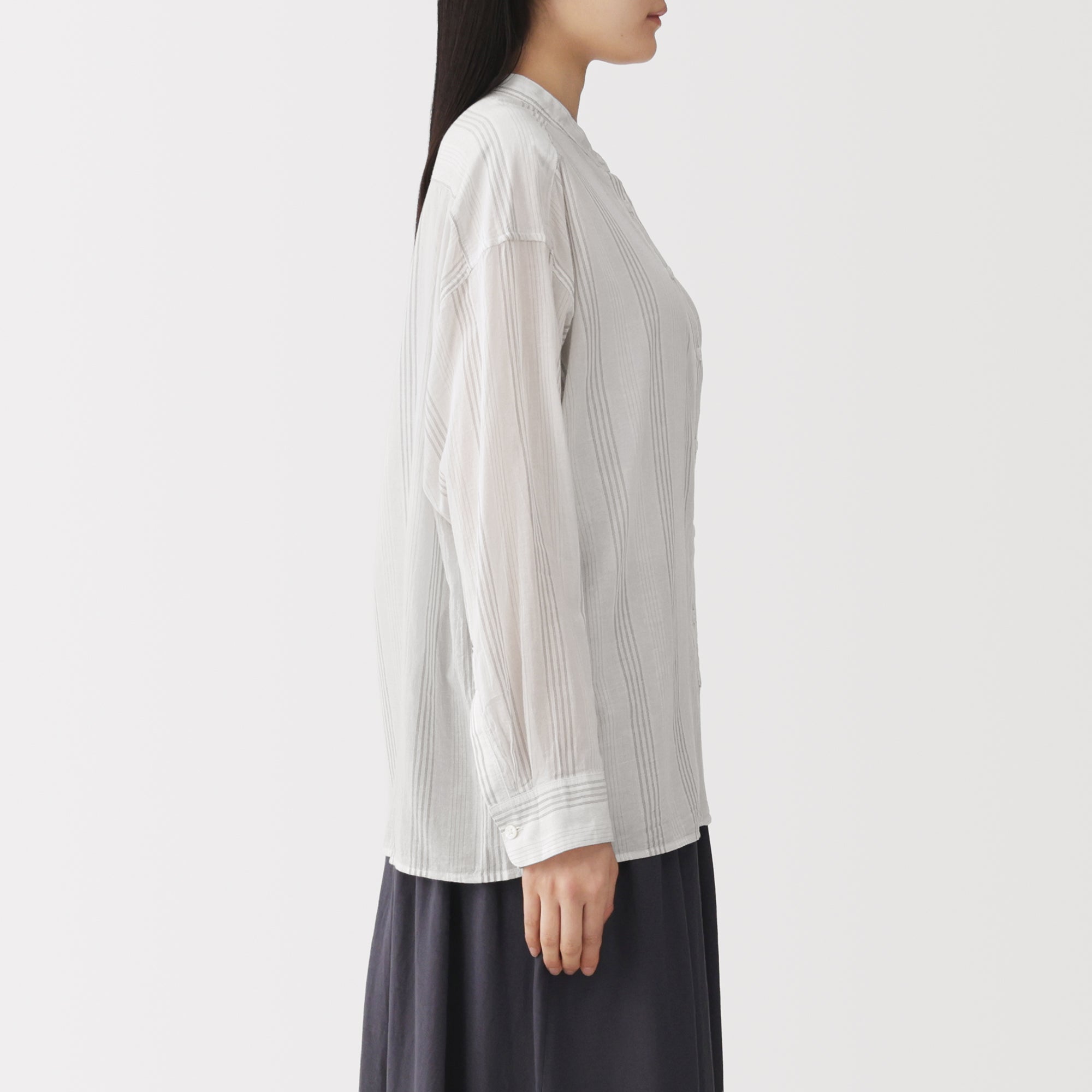 High-Twist Cotton Sheer Shirt