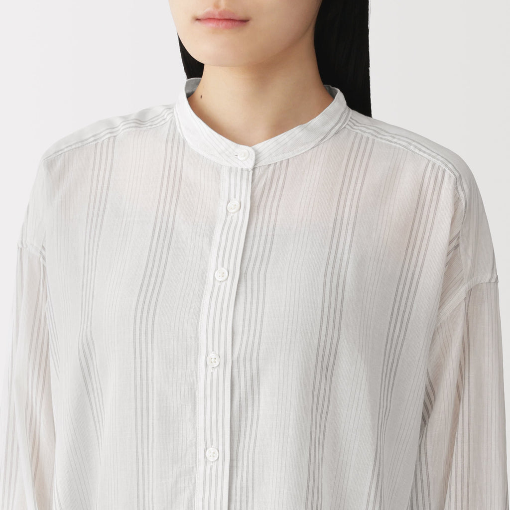 High-Twist Cotton Sheer Shirt