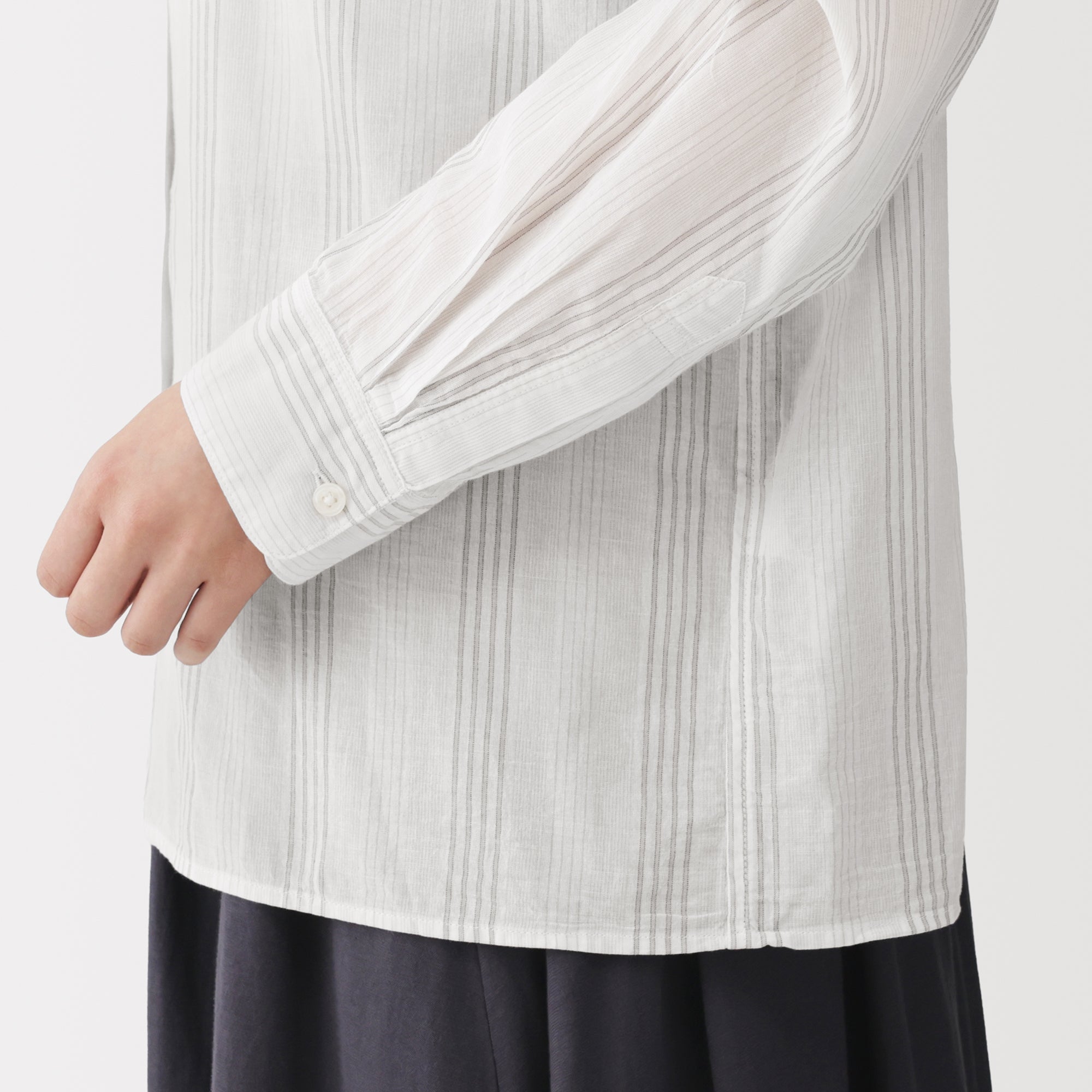 High-Twist Cotton Sheer Shirt