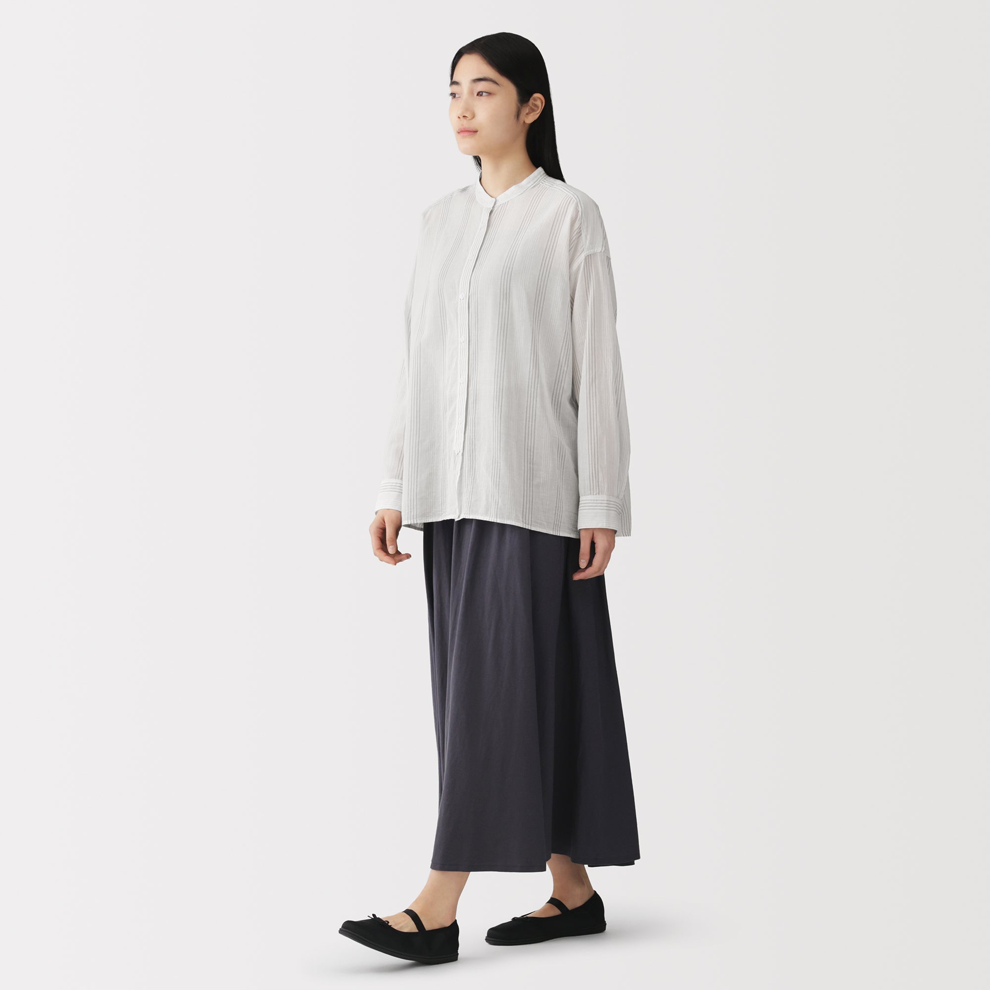 High-Twist Cotton Sheer Shirt