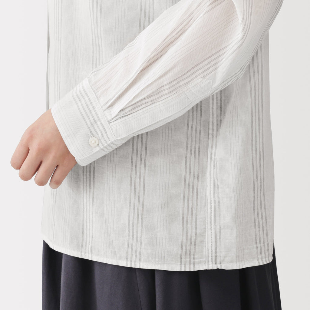High-Twist Cotton Sheer Shirt