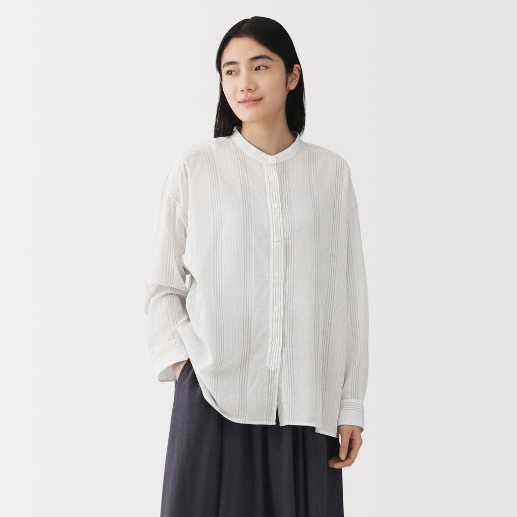 High-Twist Cotton Sheer Shirt