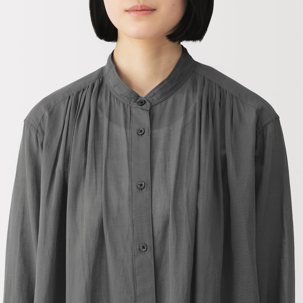 High-Twist Cotton Sheer Dress