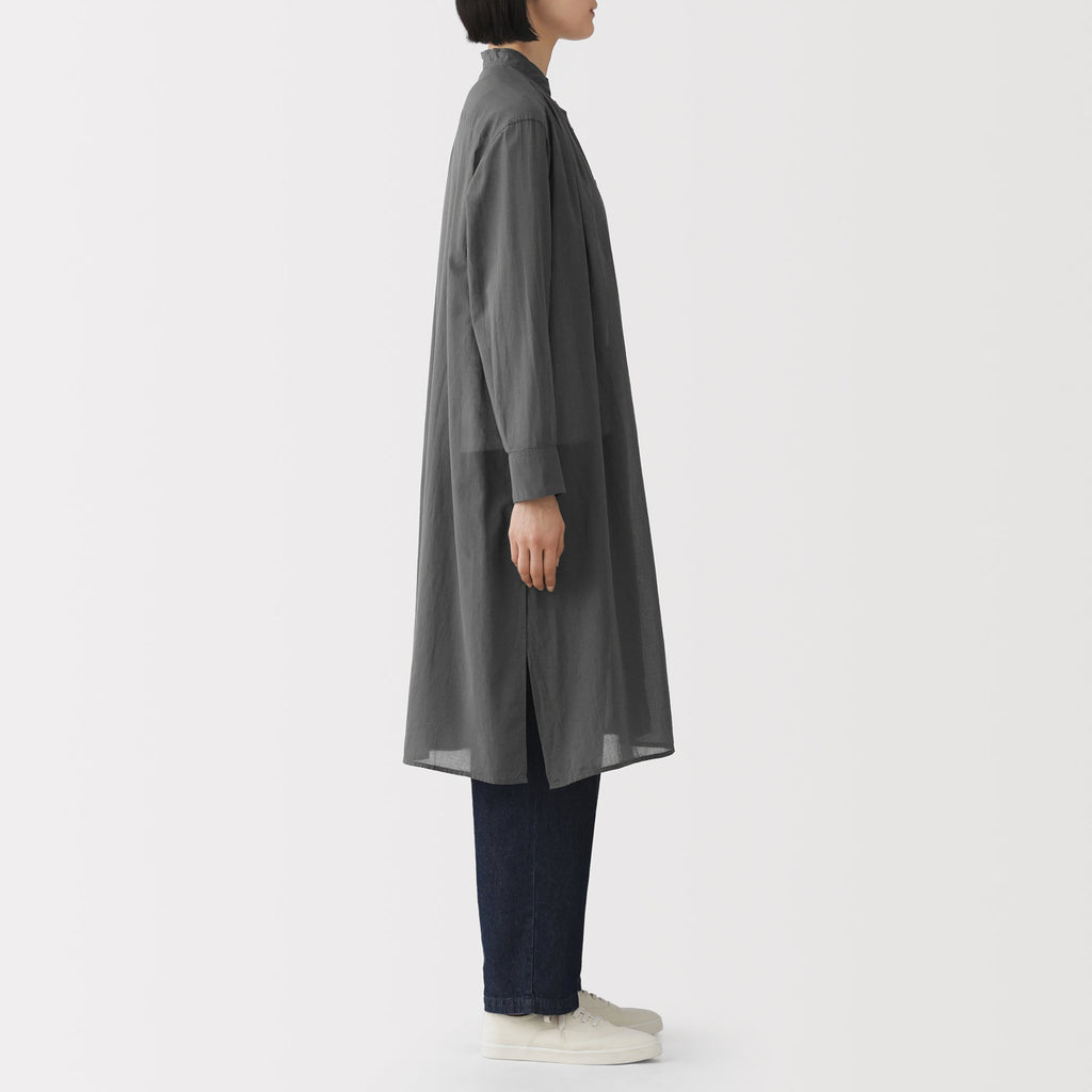 High-Twist Cotton Sheer Dress