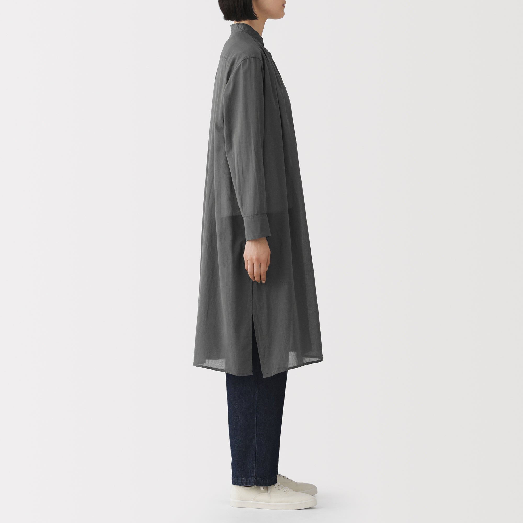 High-Twist Cotton Sheer Dress