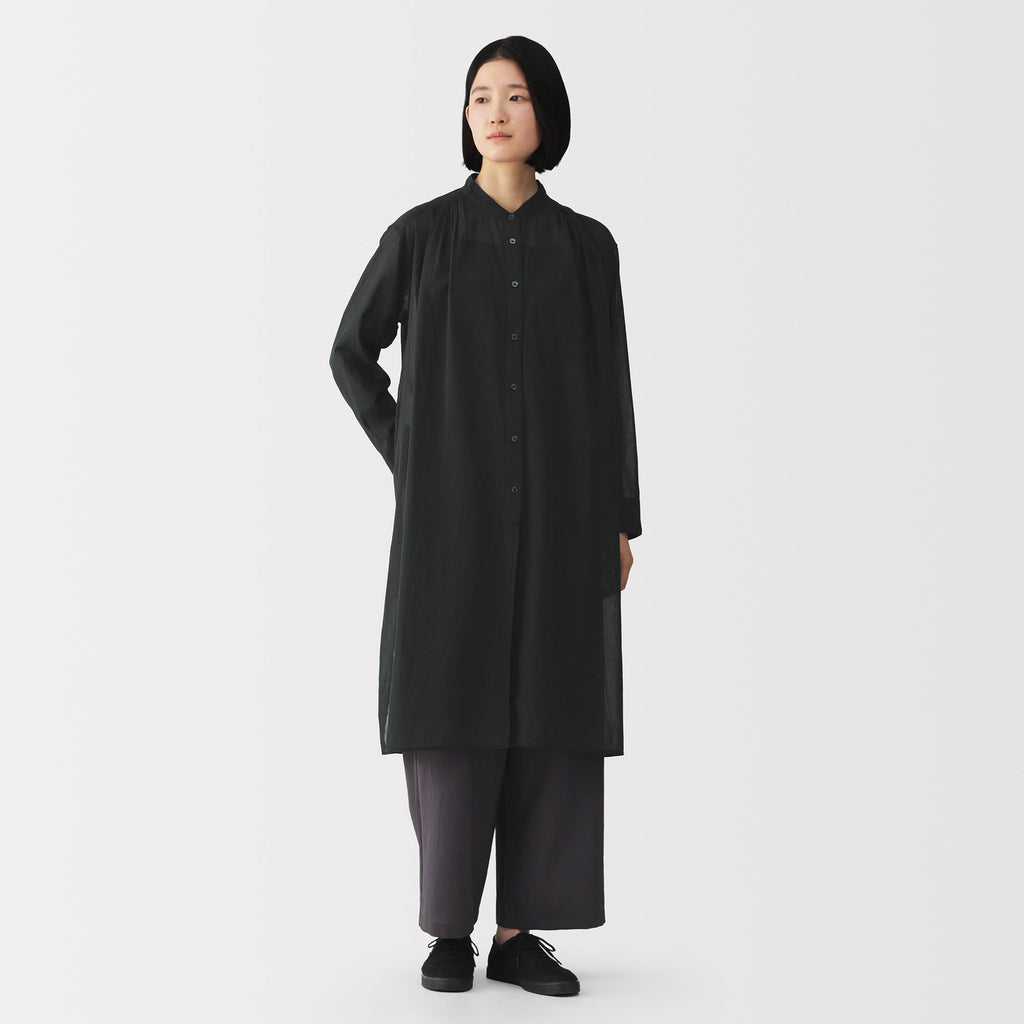 High-Twist Cotton Sheer Dress