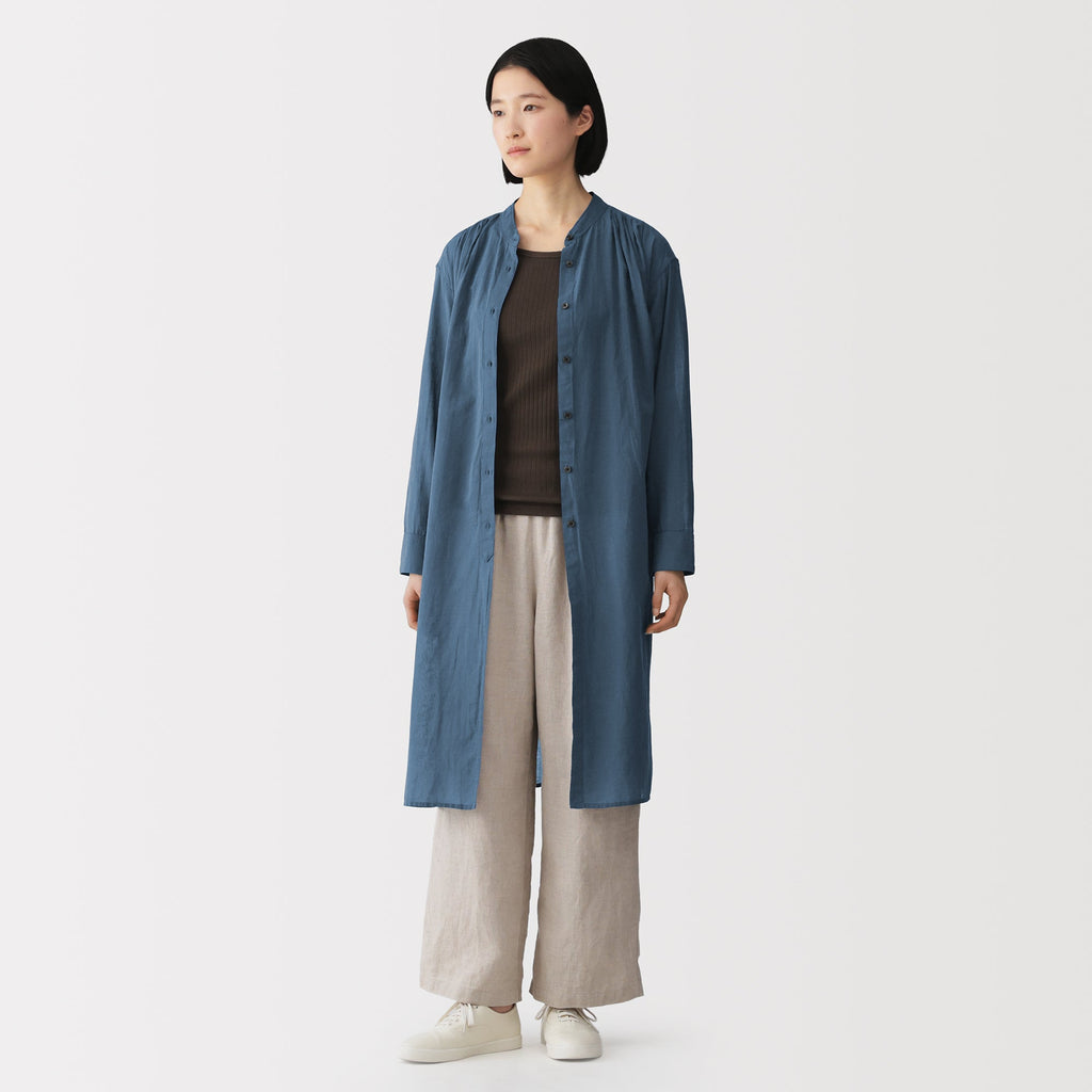 High-Twist Cotton Sheer Dress