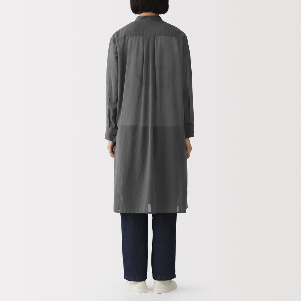 High-Twist Cotton Sheer Dress