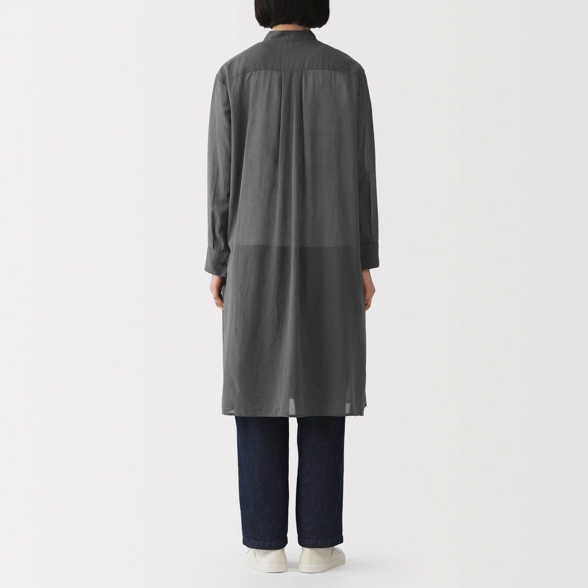 High-Twist Cotton Sheer Dress