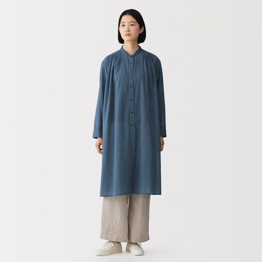 High-Twist Cotton Sheer Dress