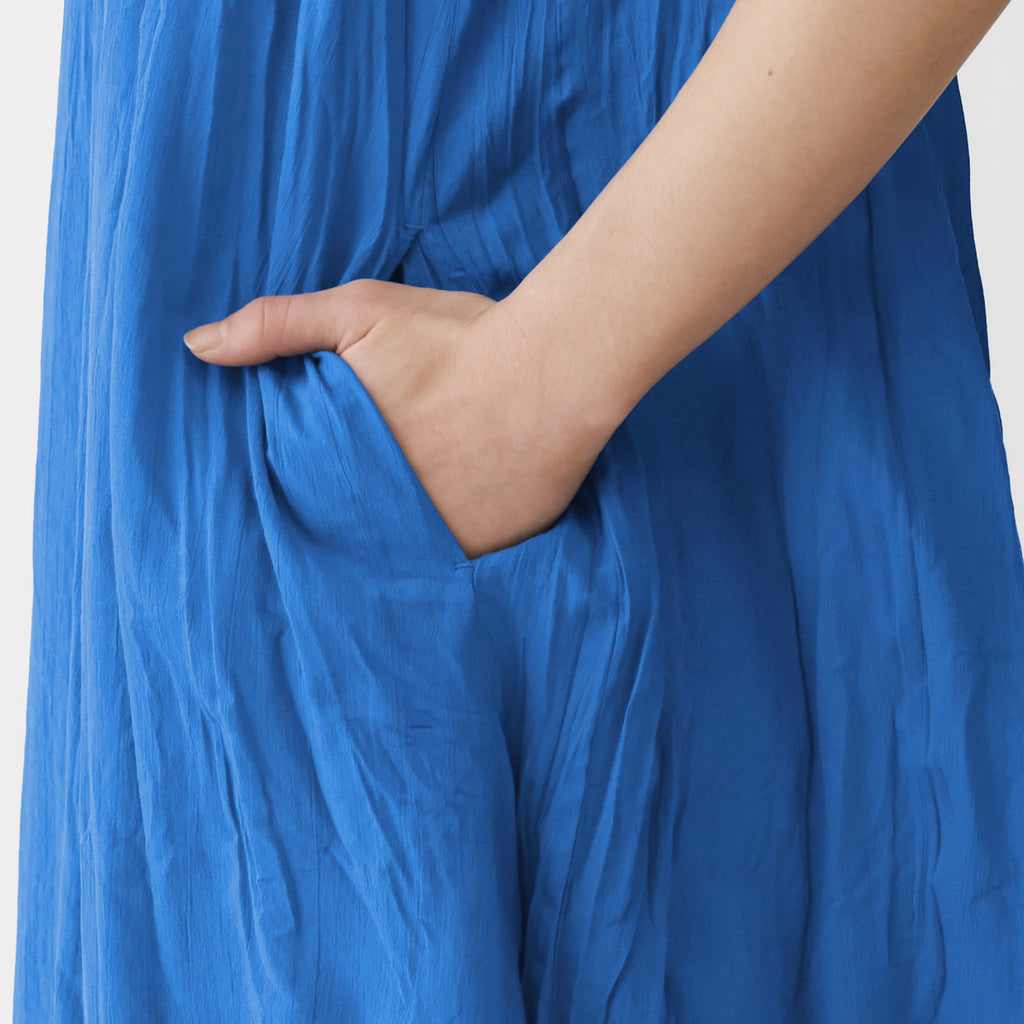 Cotton Crepe Sleeveless Dress