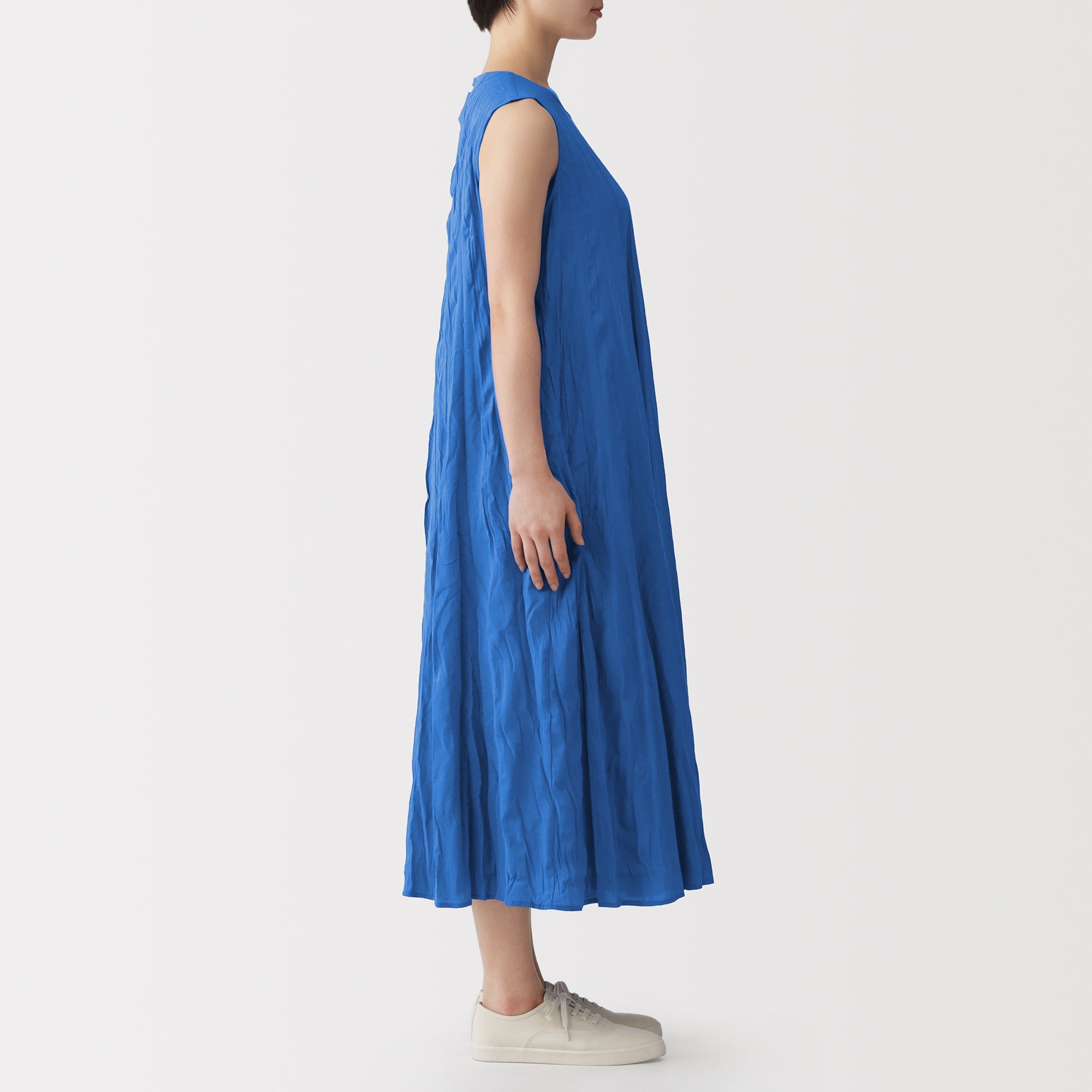 Cotton Crepe Sleeveless Dress