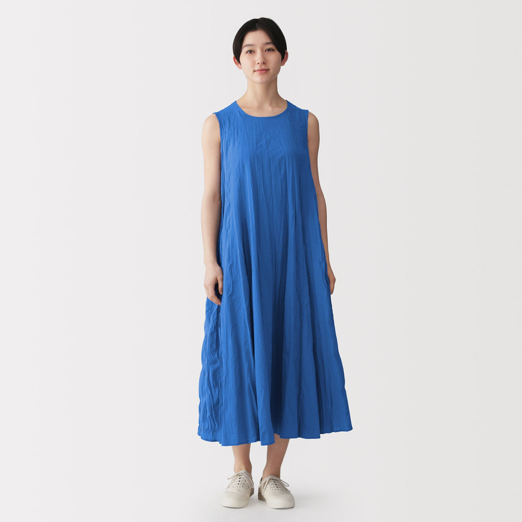 Cotton Crepe Sleeveless Dress