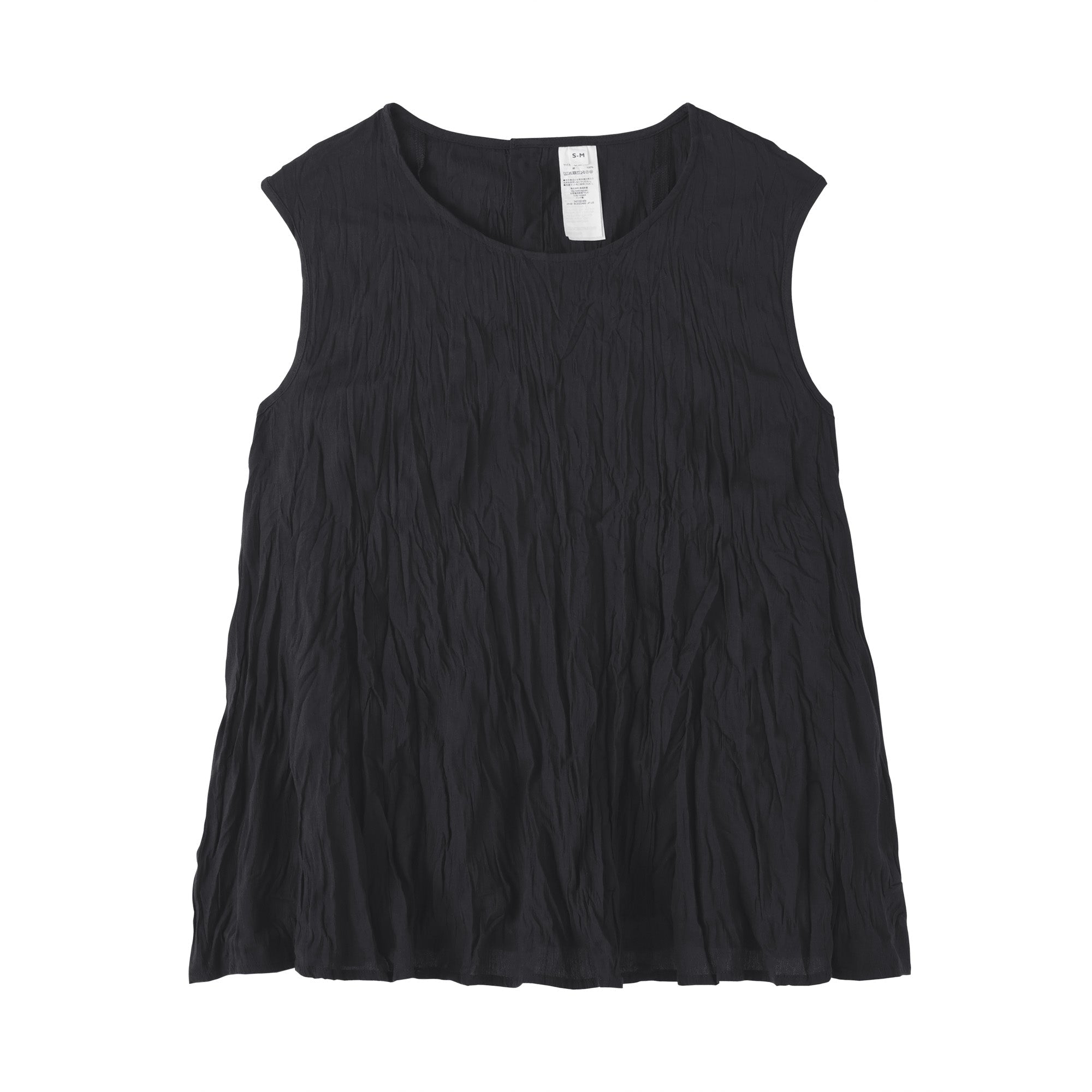 Cotton Crepe Sleeveless Blouse