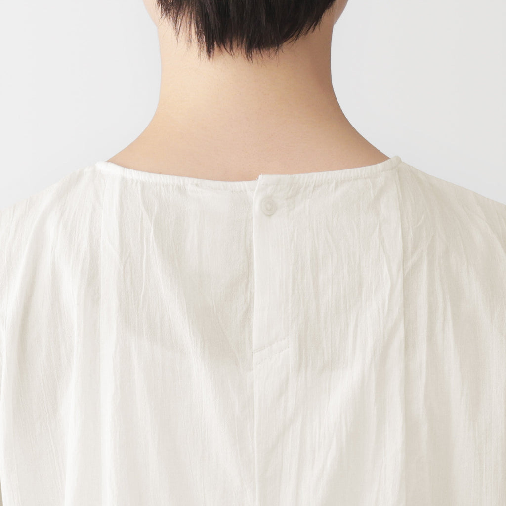 Cotton Crepe Sleeveless Blouse