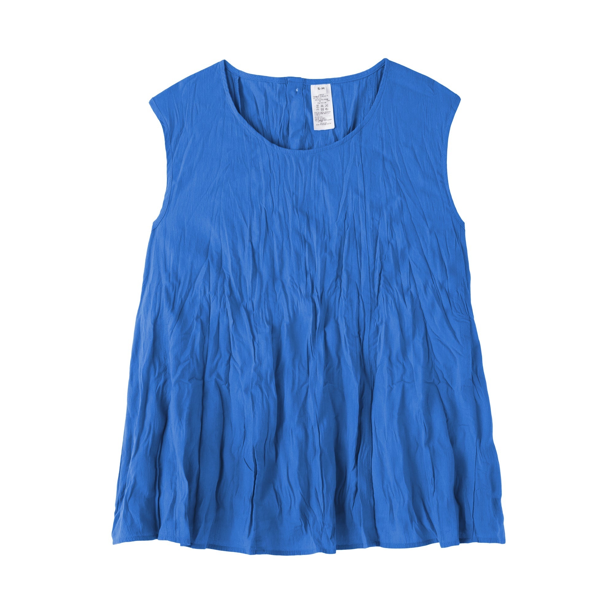 Cotton Crepe Sleeveless Blouse