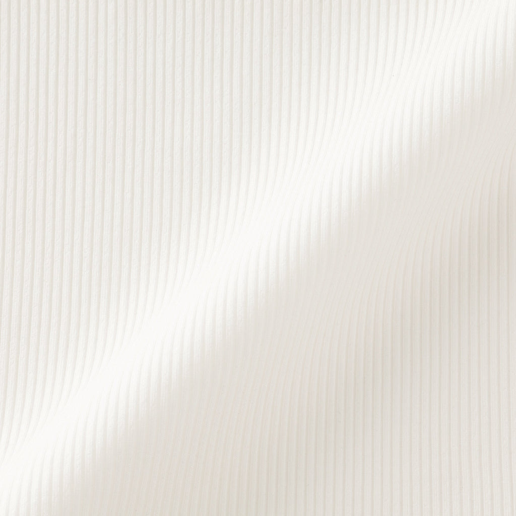 Lyocell Blend Rib Half Sleeve T-Shirt
