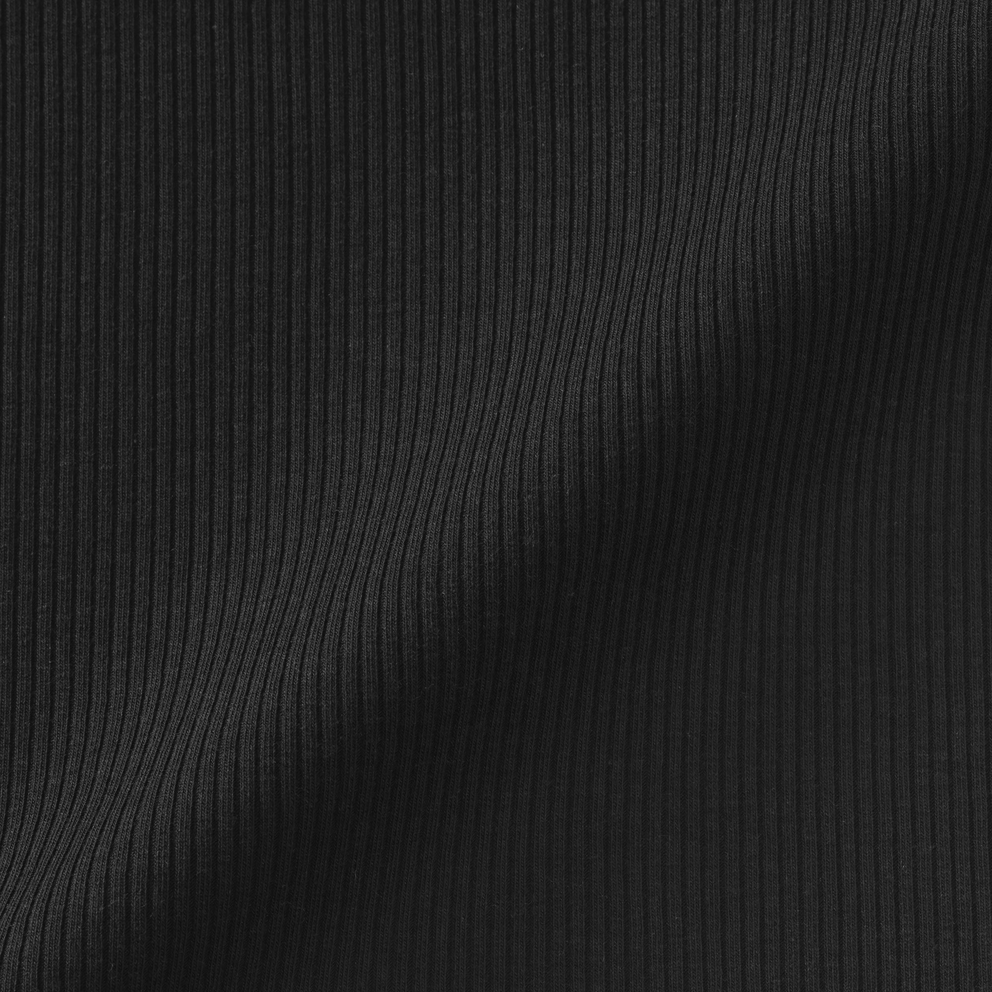 Lyocell Blend Rib Half Sleeve T-Shirt
