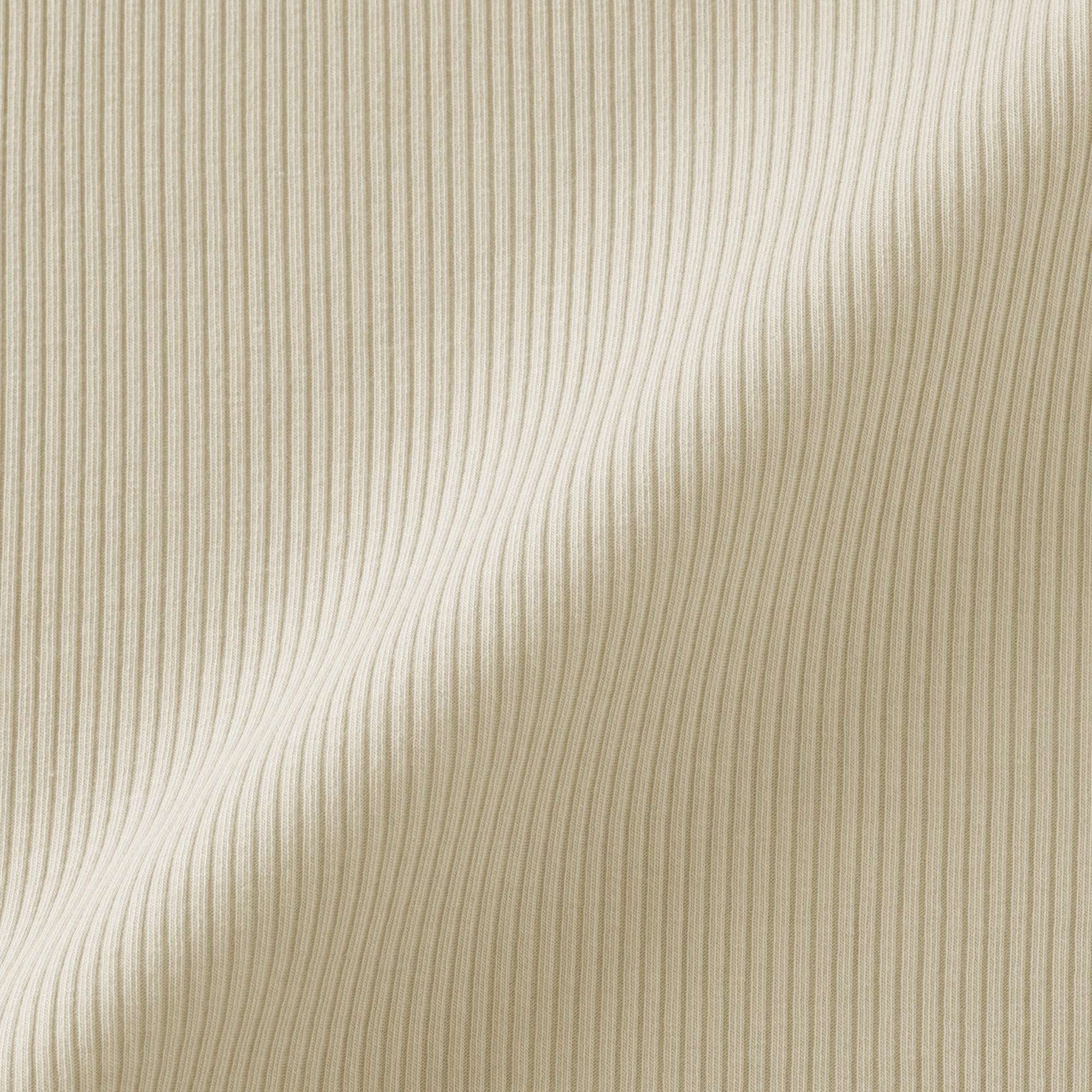 Lyocell Blend Rib Half Sleeve T-Shirt