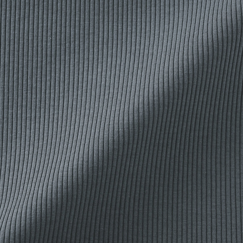 Lyocell Blend Rib Half Sleeve T-Shirt