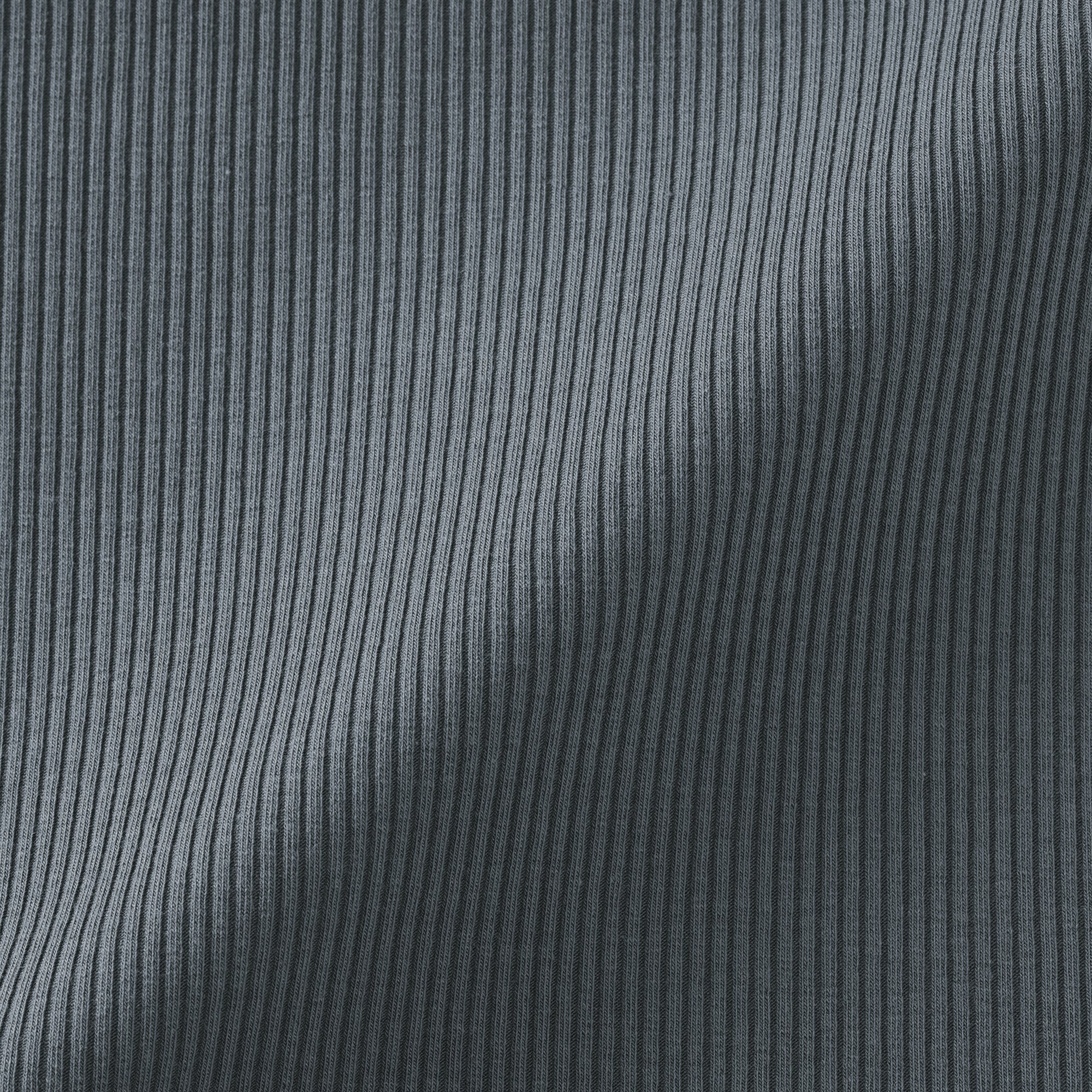 Lyocell Blend Rib Half Sleeve T-Shirt