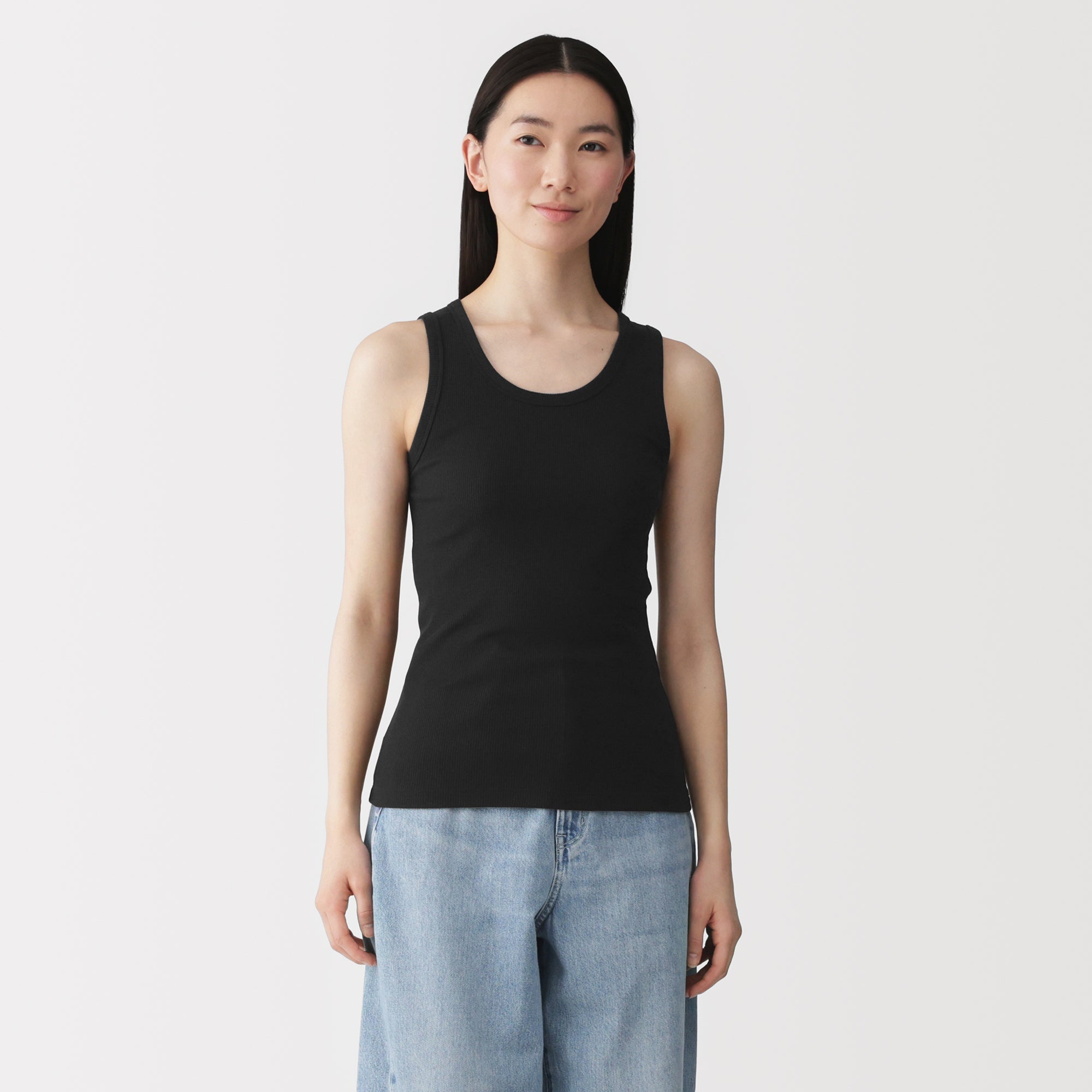 Lyocell Blend Rib Tank Top