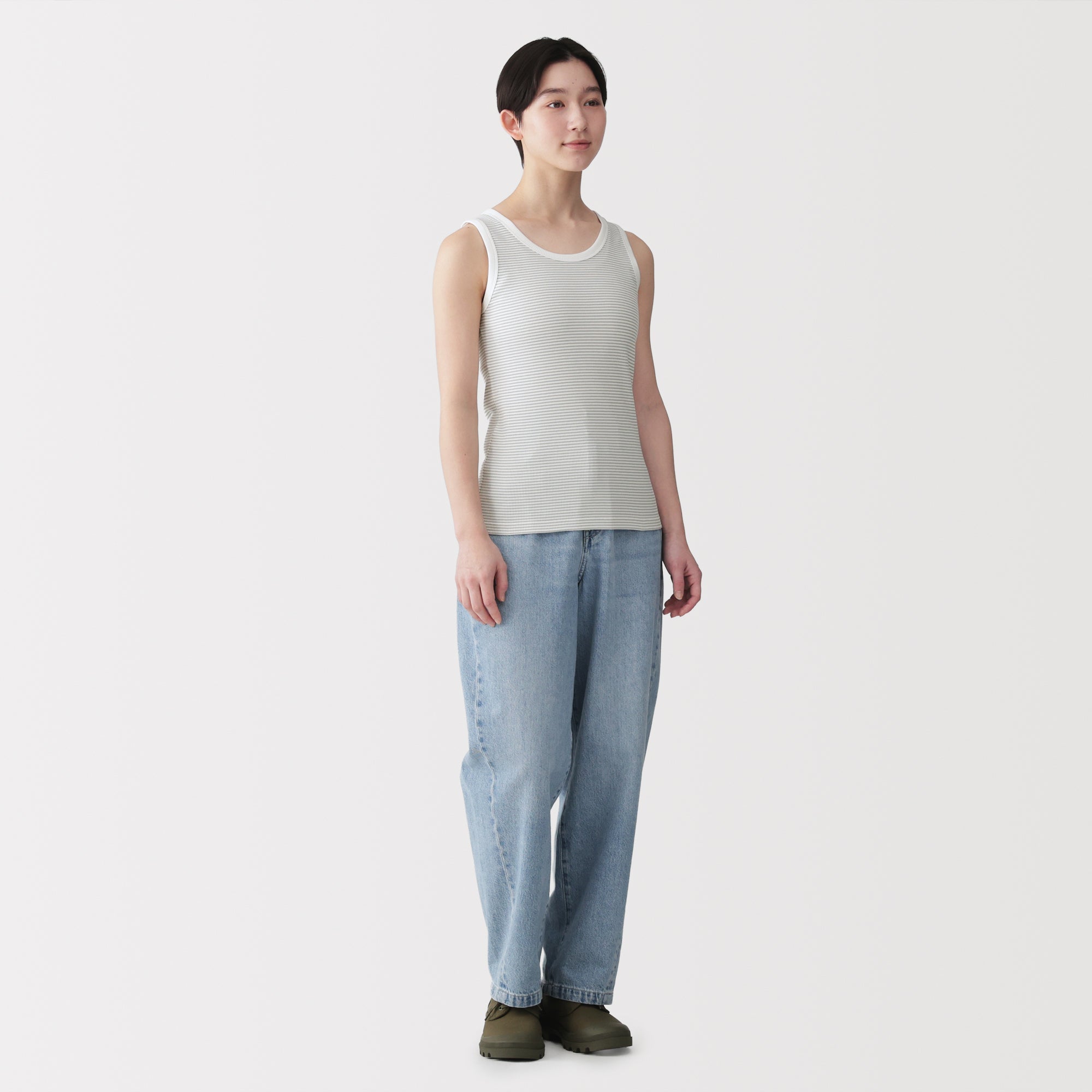 Lyocell Blend Rib Tank Top