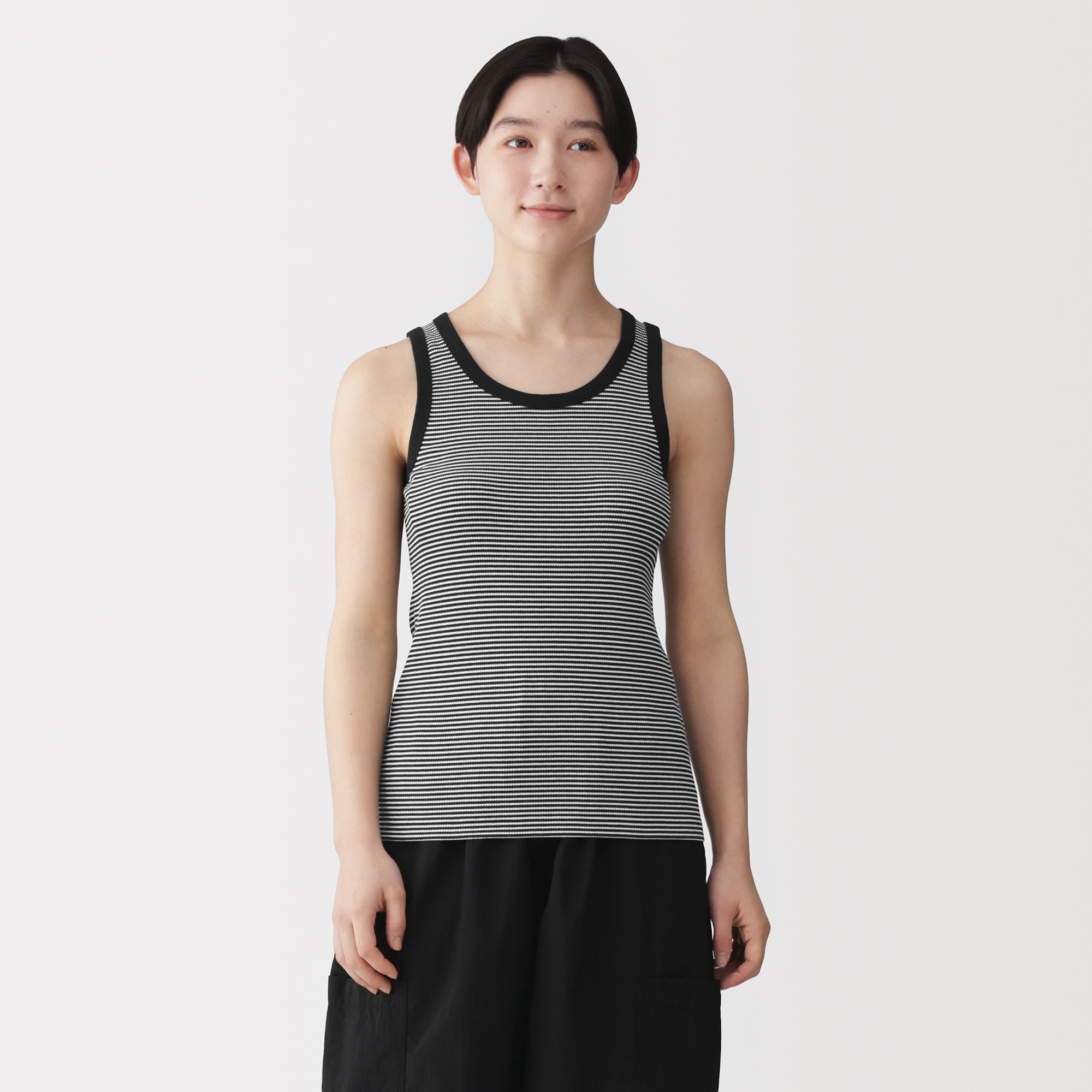Lyocell Blend Rib Tank Top