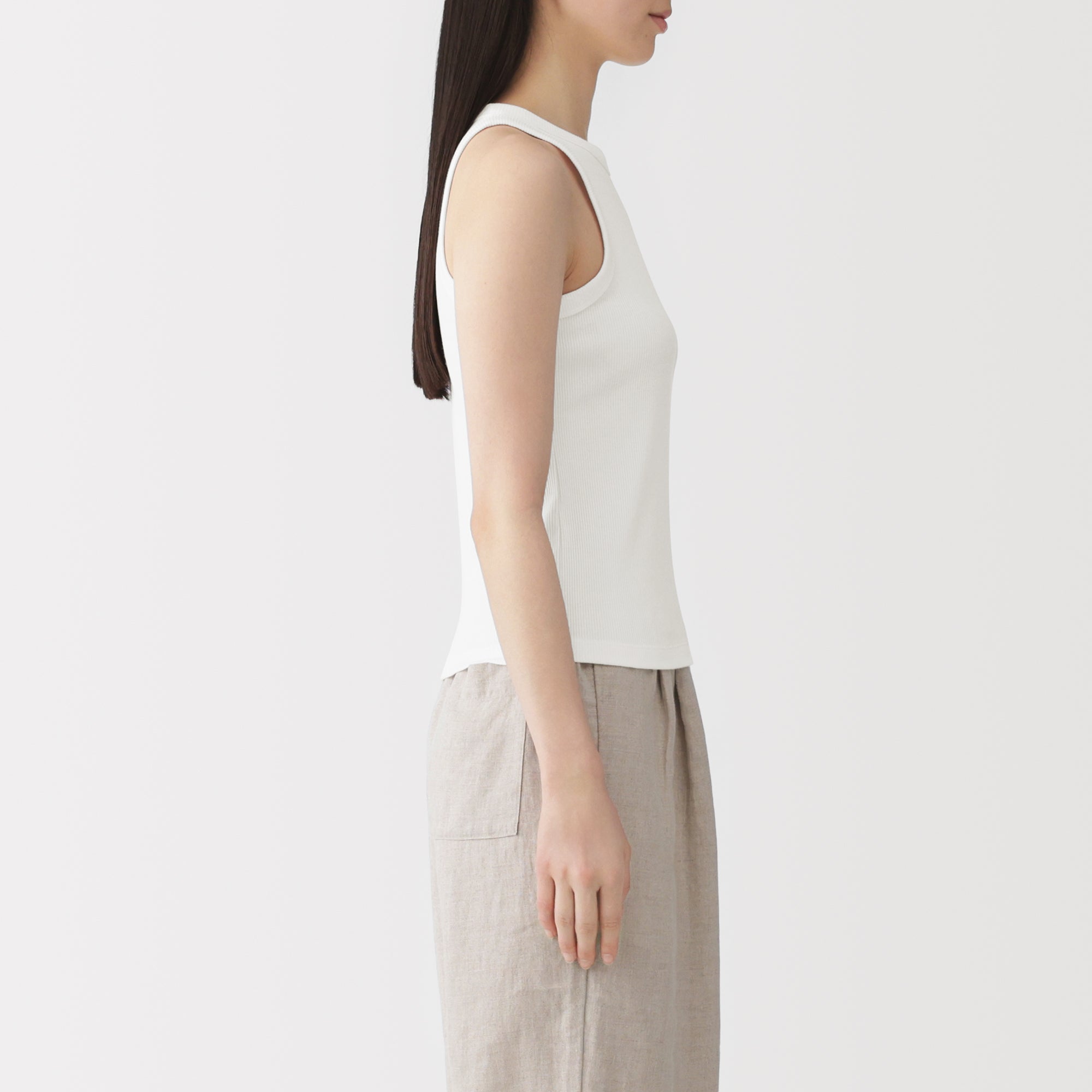 Lyocell Blend Rib Tank Top