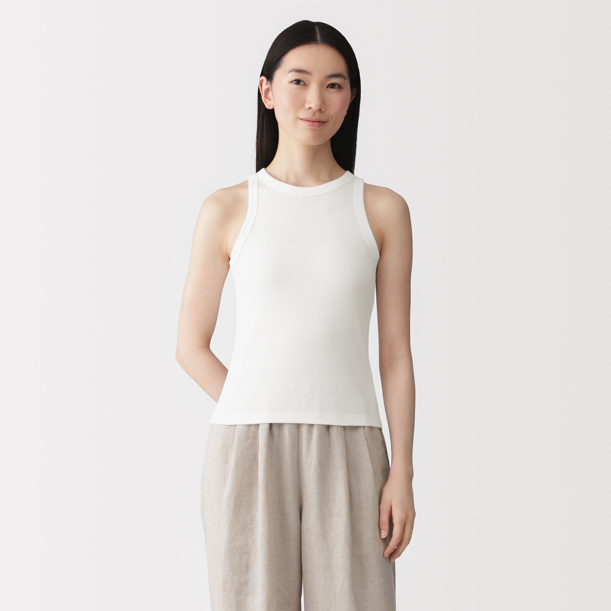Lyocell Blend Rib Tank Top