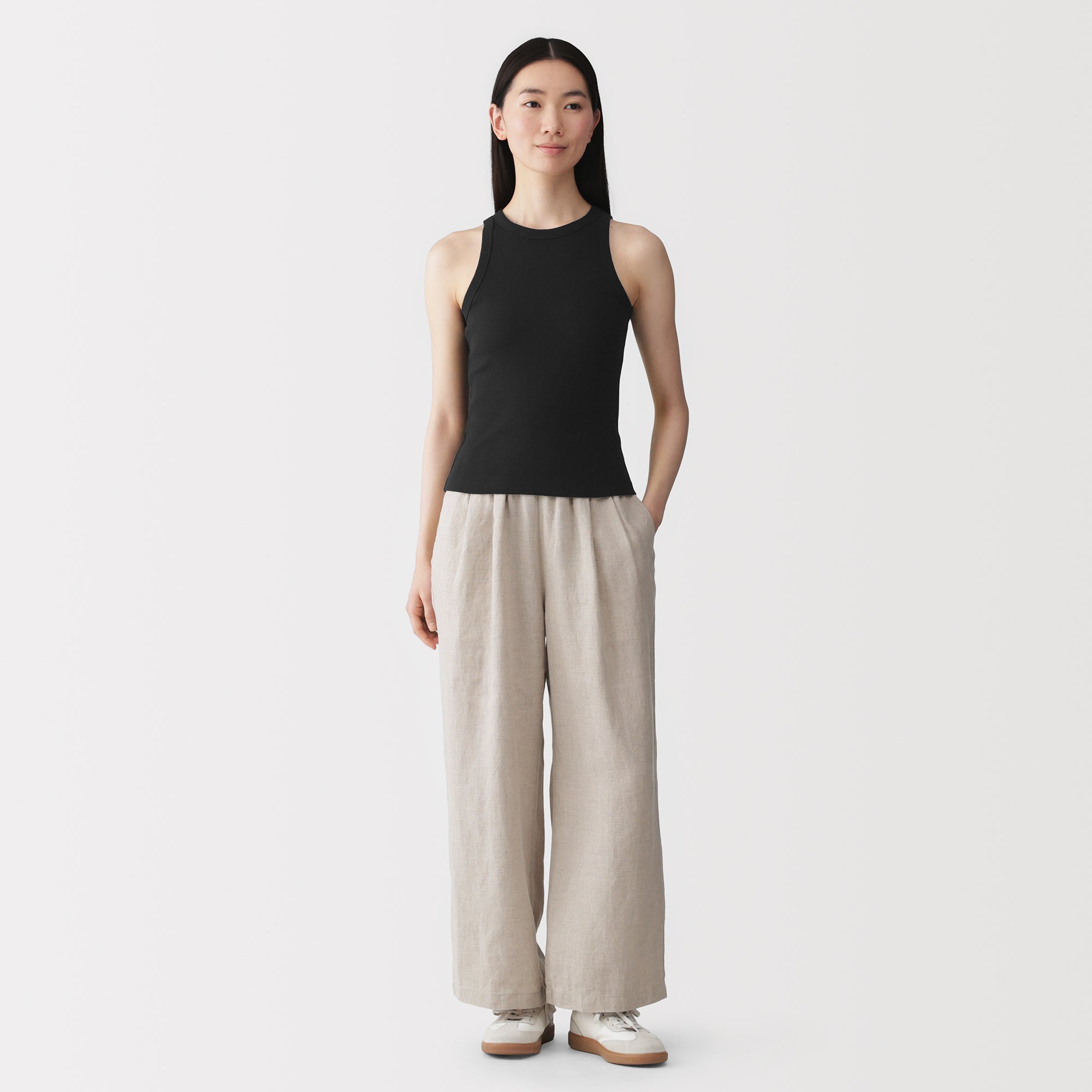 Lyocell Blend Rib Tank Top