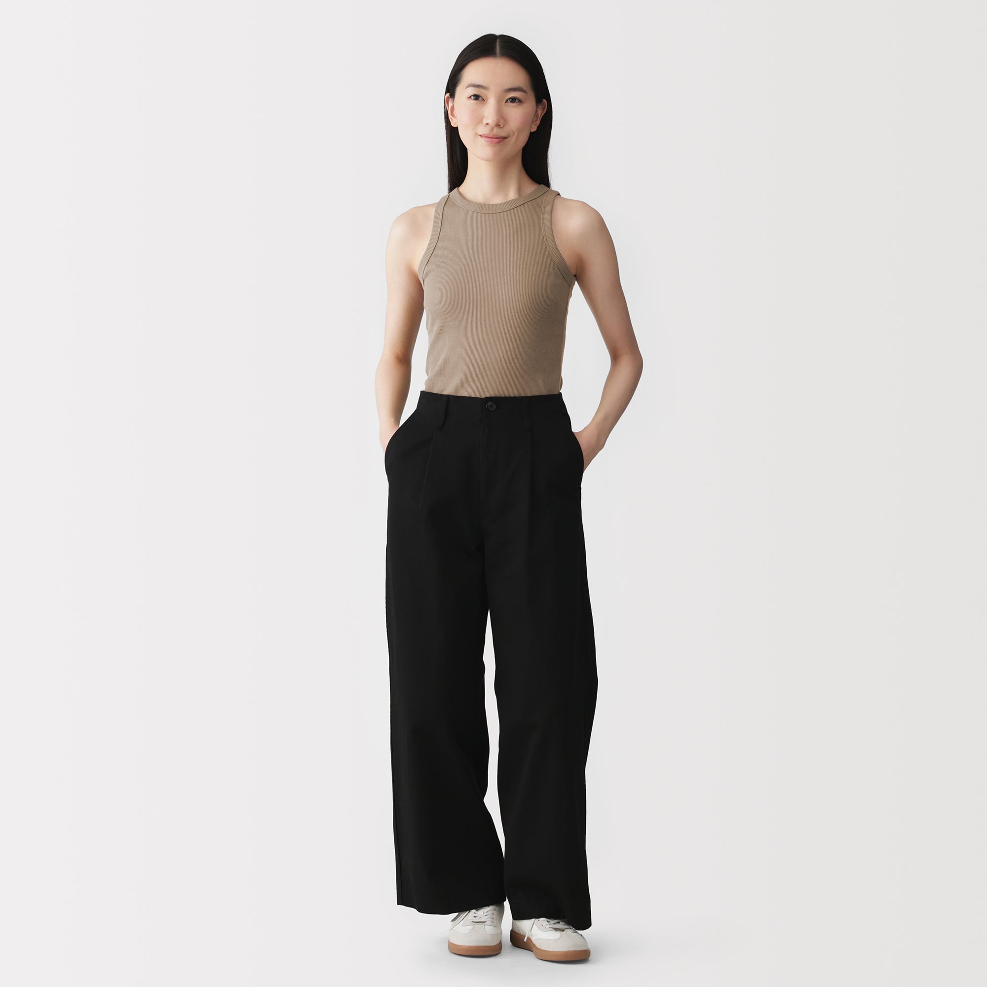 Lyocell Blend Rib Tank Top
