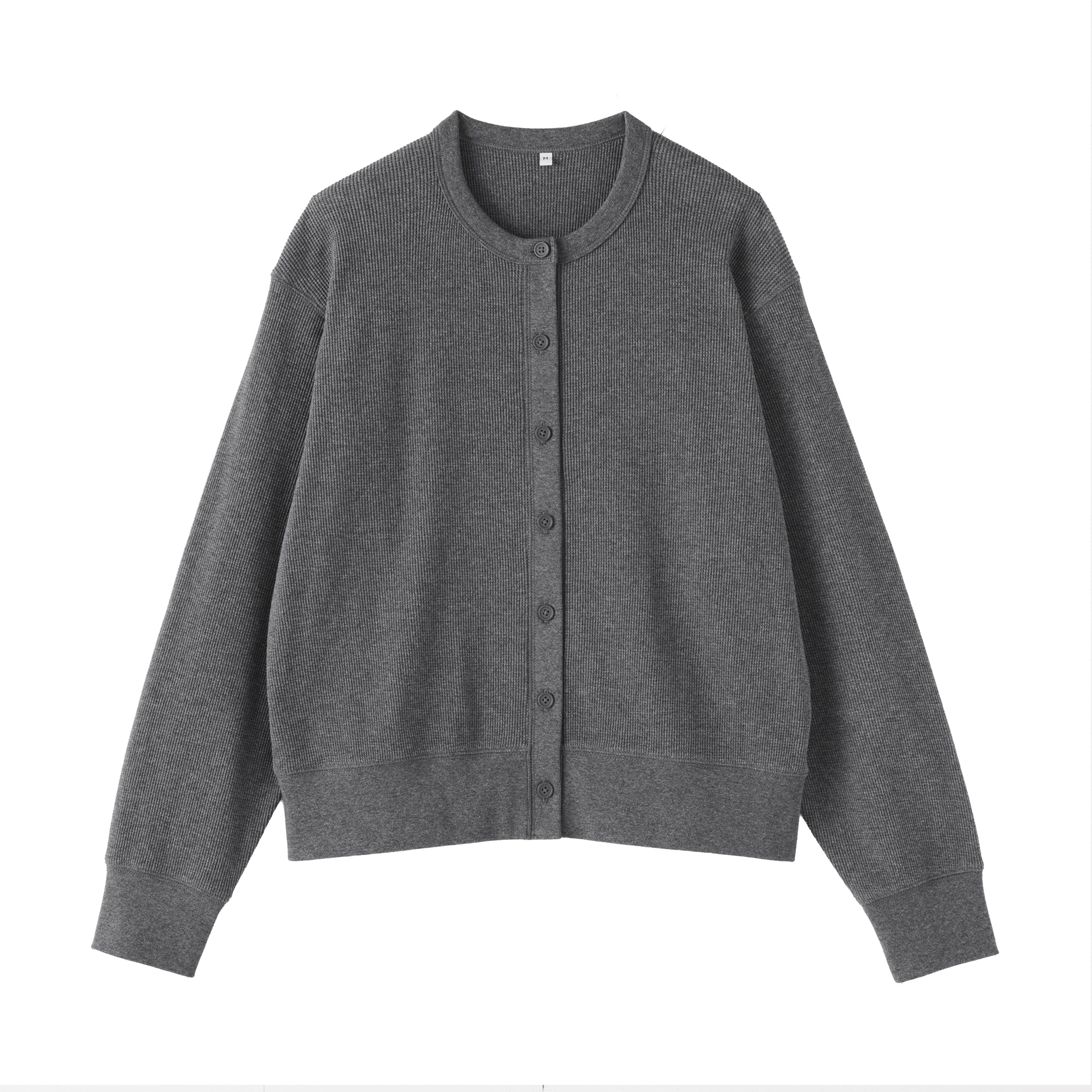 Cotton Waffle Cardigan