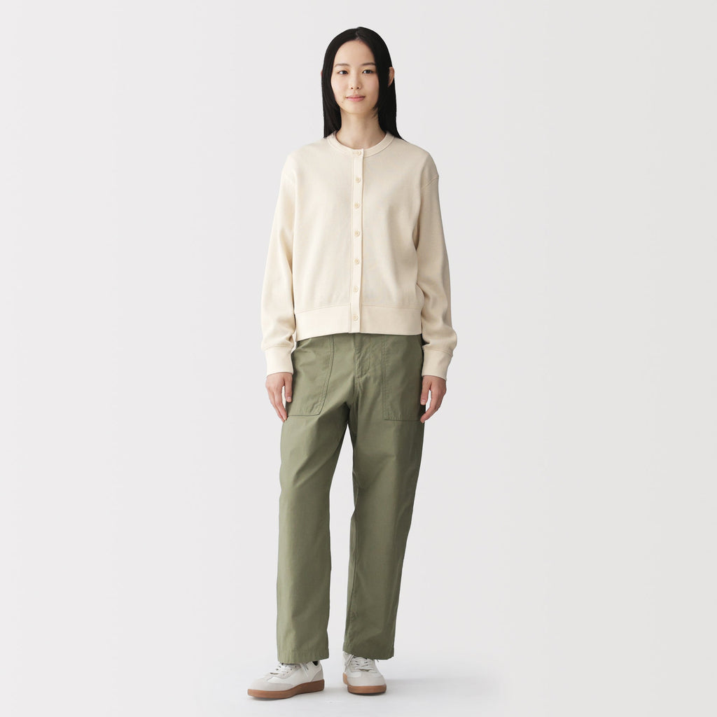 Cotton Waffle Cardigan
