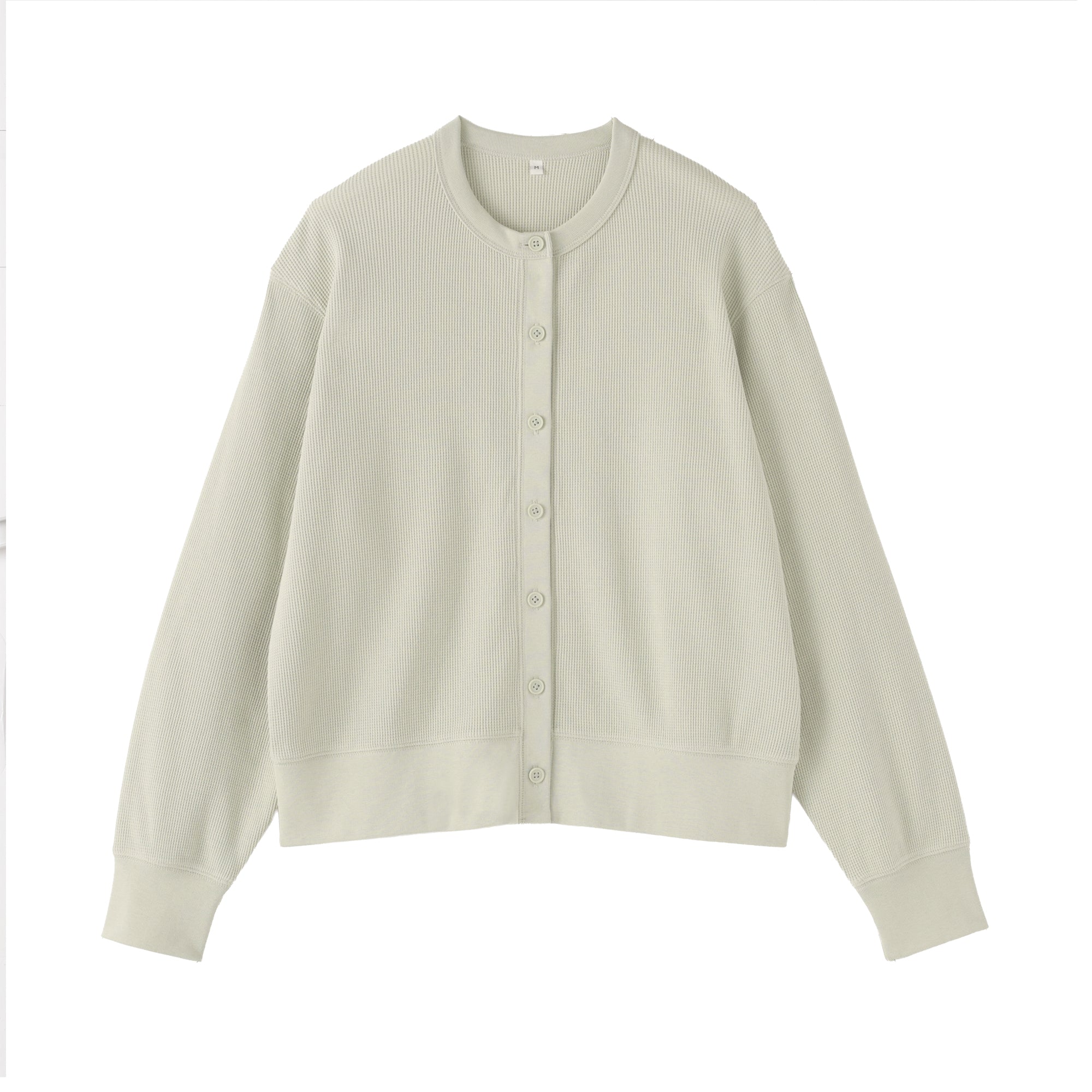 Cotton Waffle Cardigan