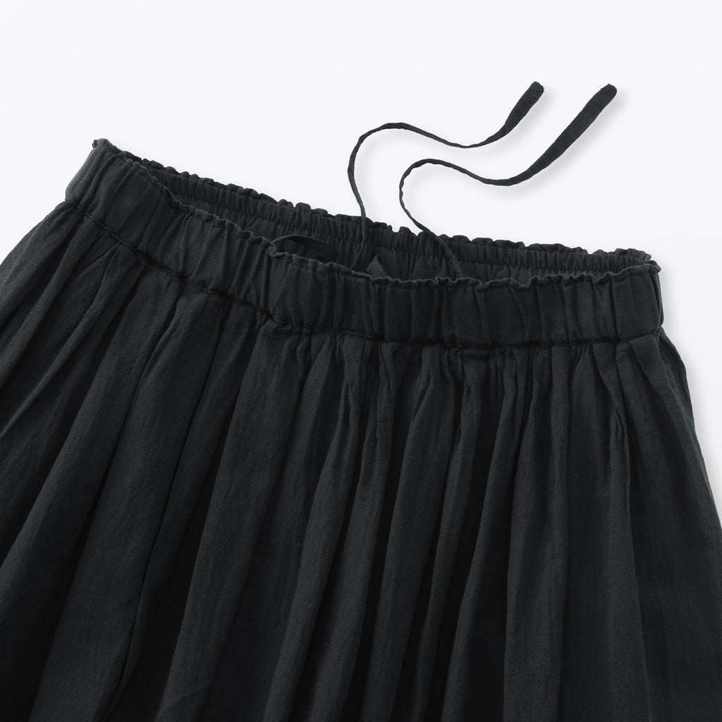 High-Twist Cotton Gathered Skirt