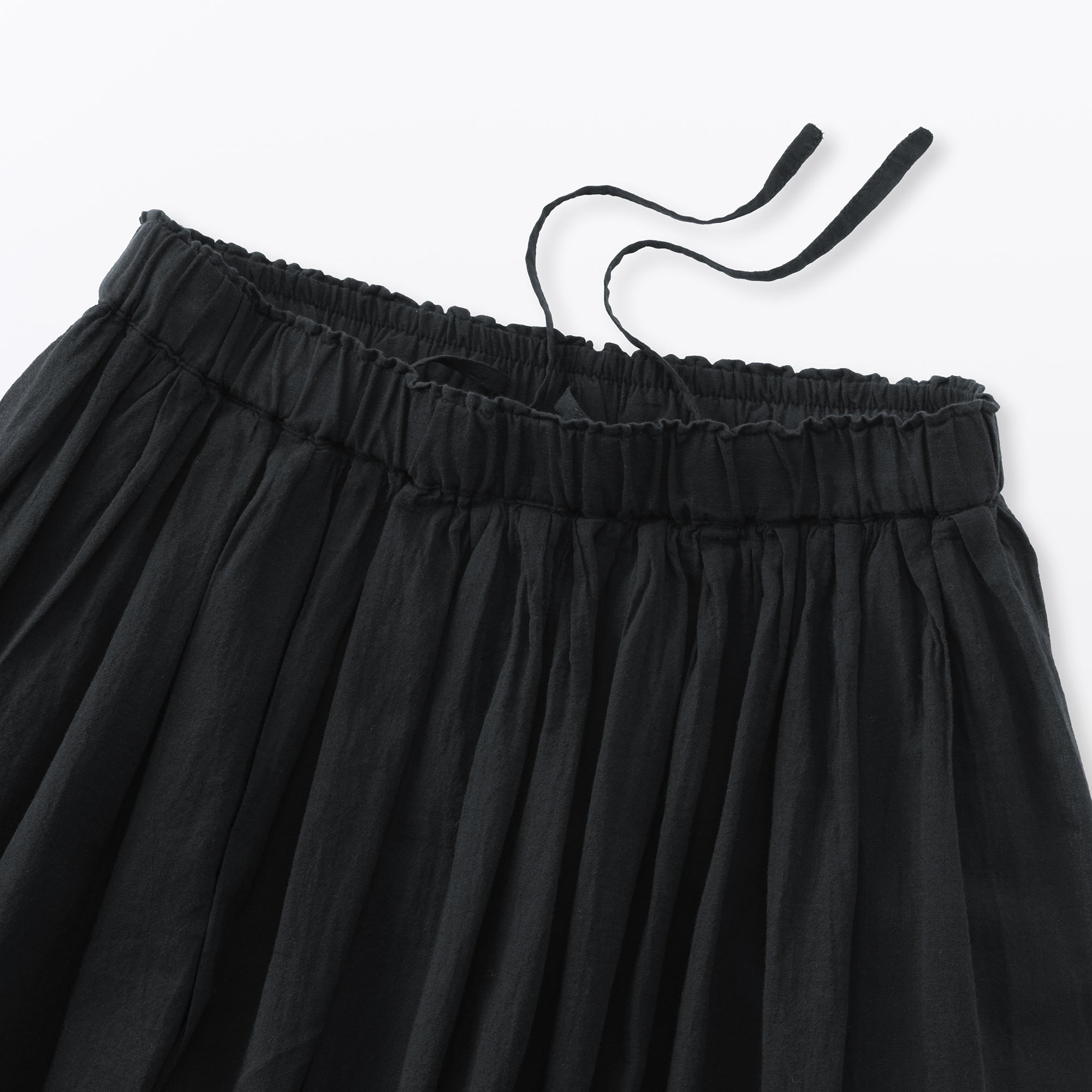 High-Twist Cotton Gathered Skirt