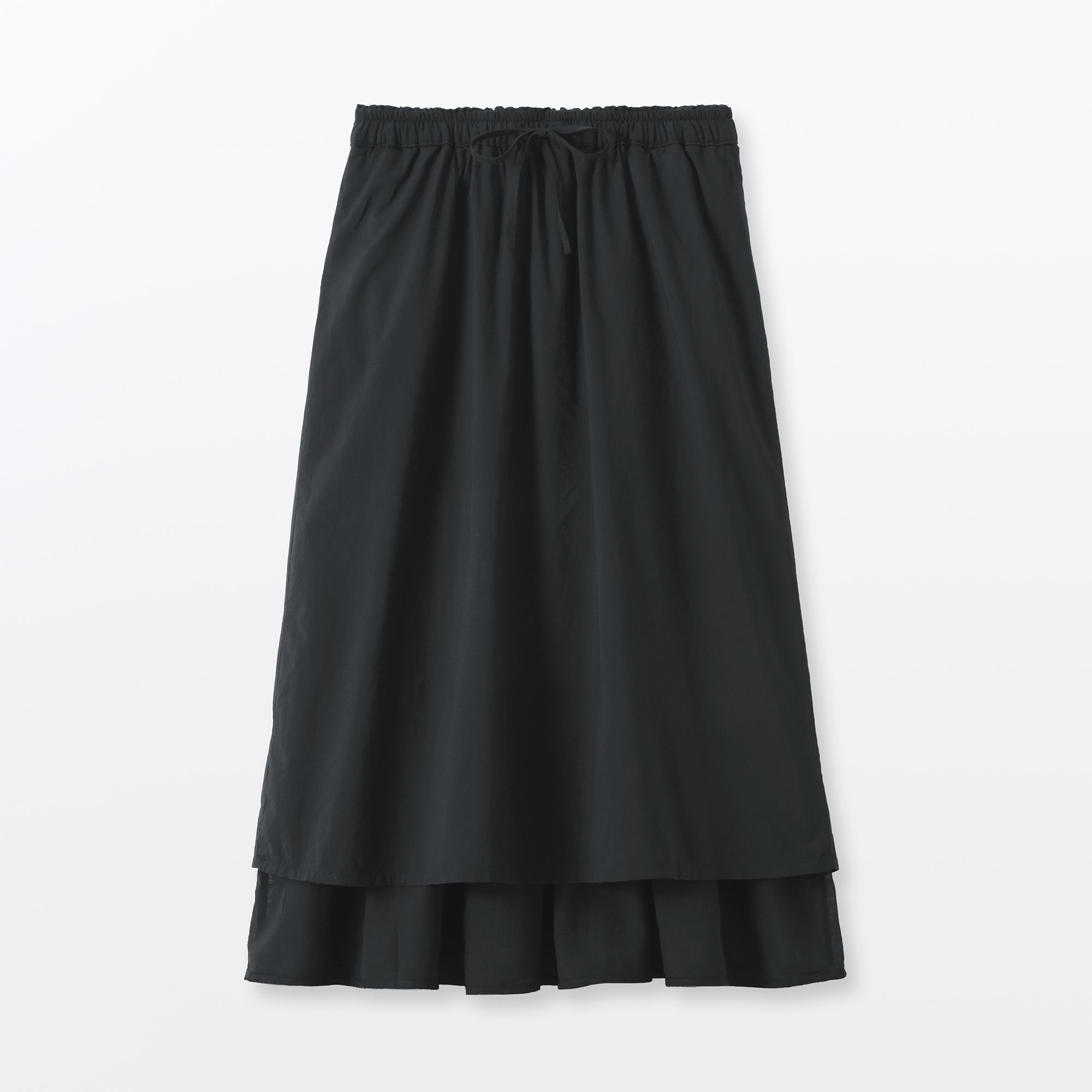 High-Twist Cotton Gathered Skirt