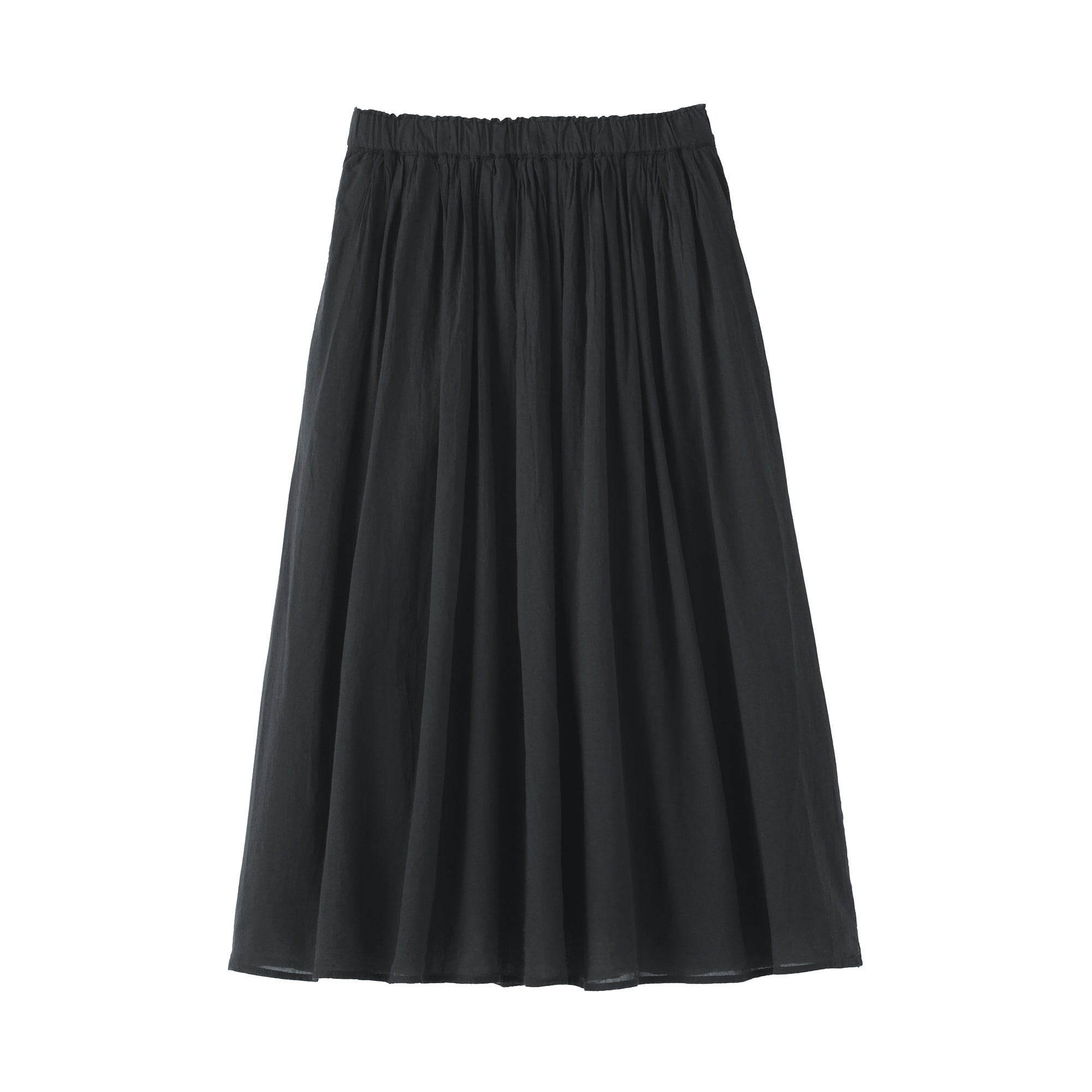 High-Twist Cotton Gathered Skirt