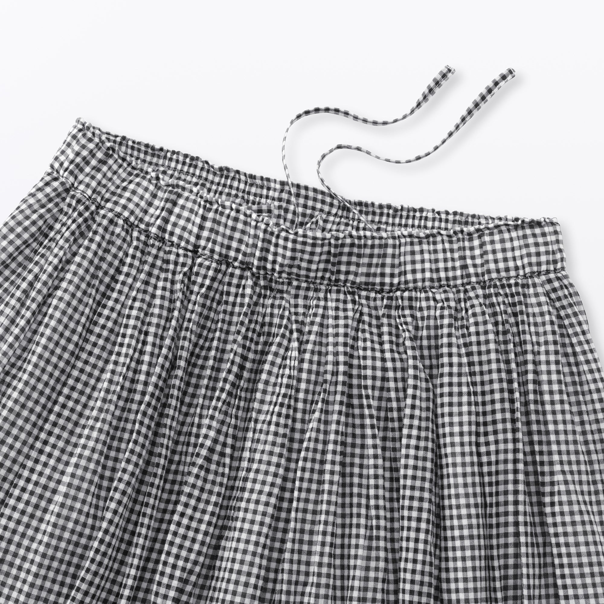 High-Twist Cotton Gathered Skirt