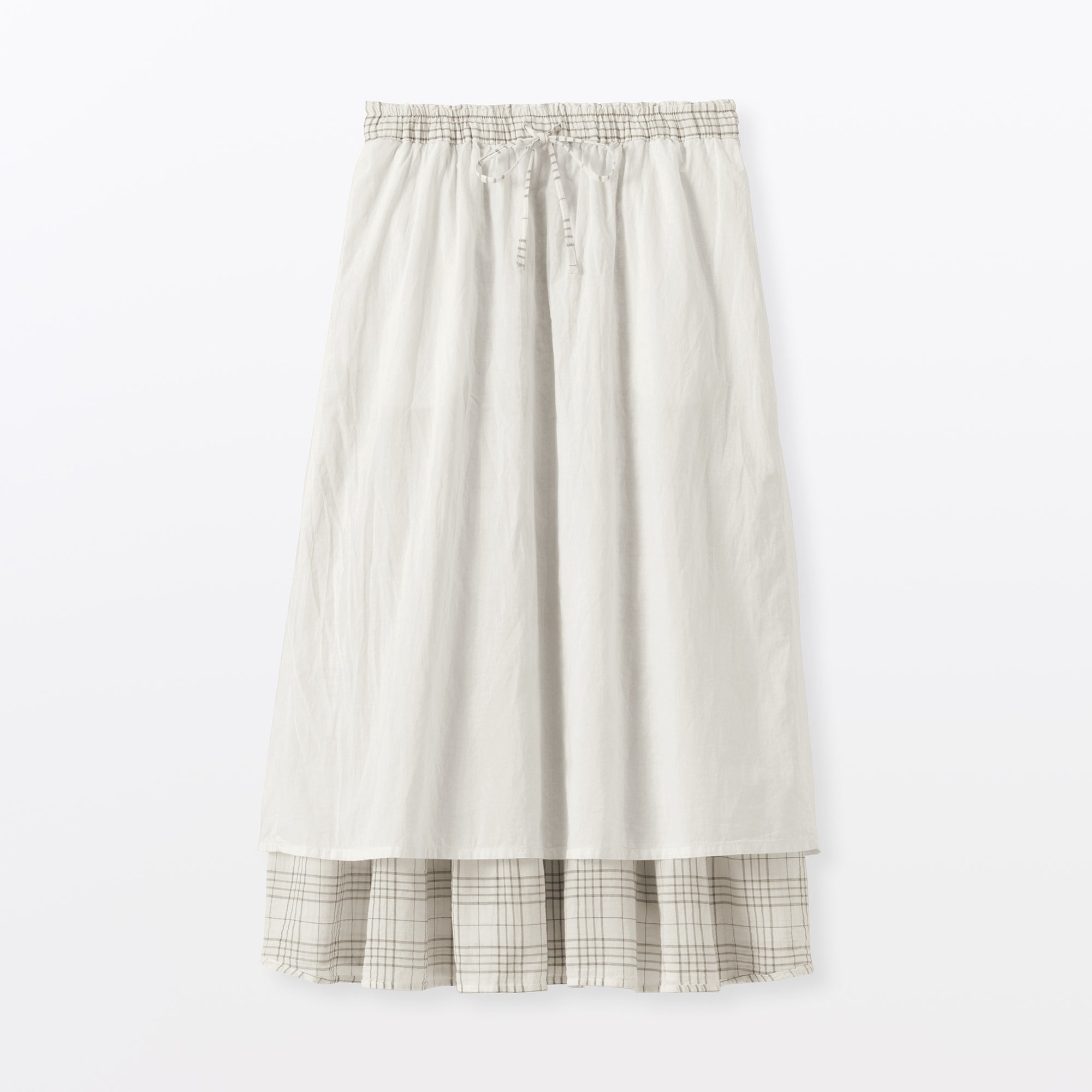 High-Twist Cotton Gathered Skirt