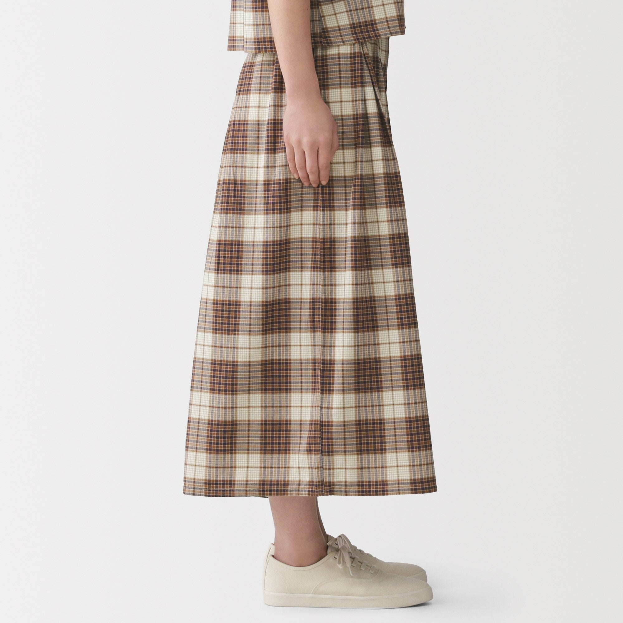 Madras Cotton Skirt Pants