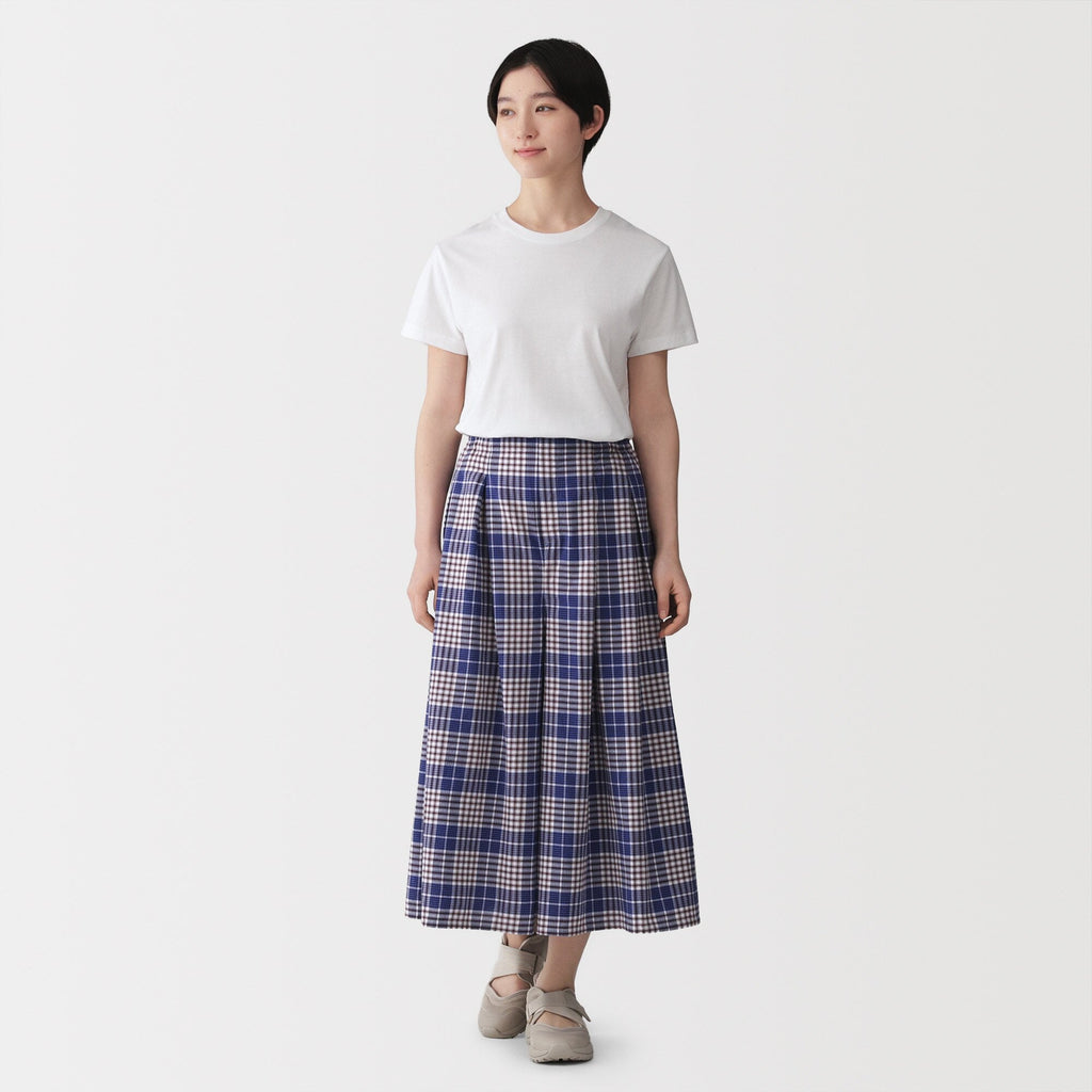 Madras Cotton Skirt Pants