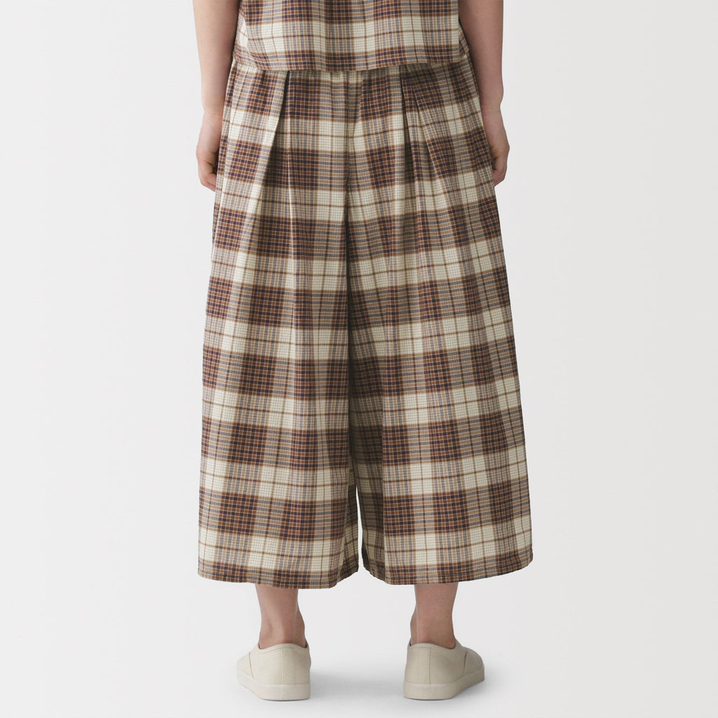 Madras Cotton Skirt Pants